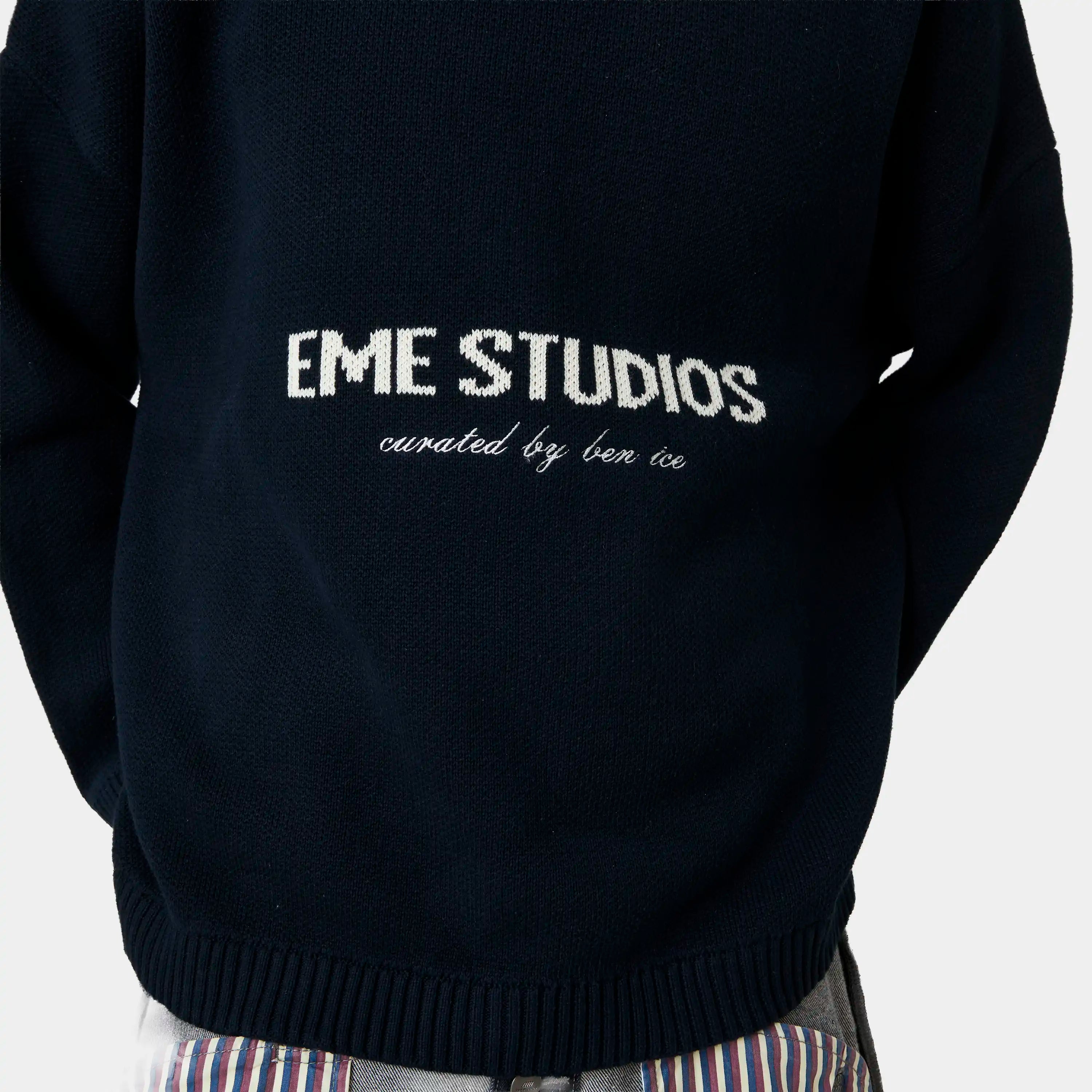 Master Navy Knit Sweater Knitwear eme