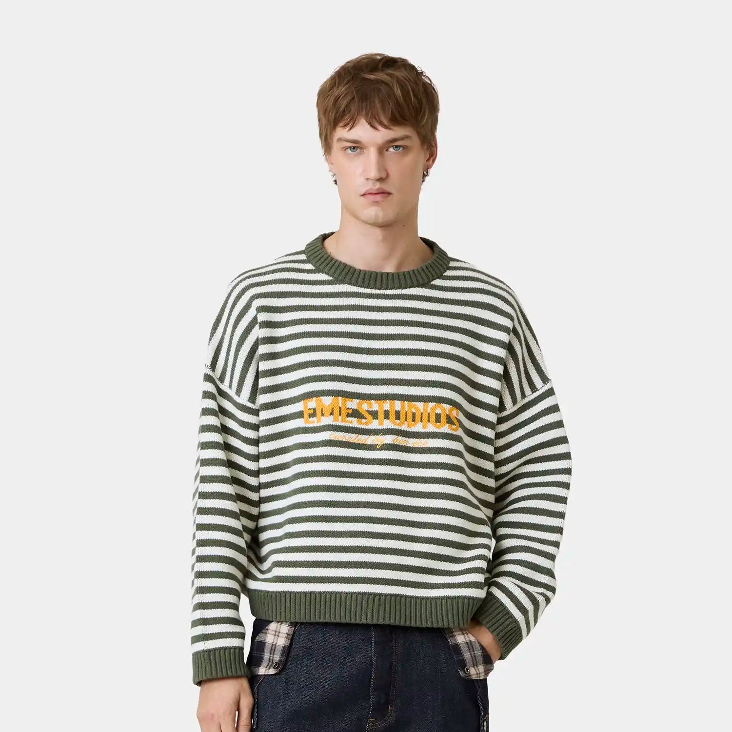 Master Striped Forest Knit Sweater Knitwear Eme Studios