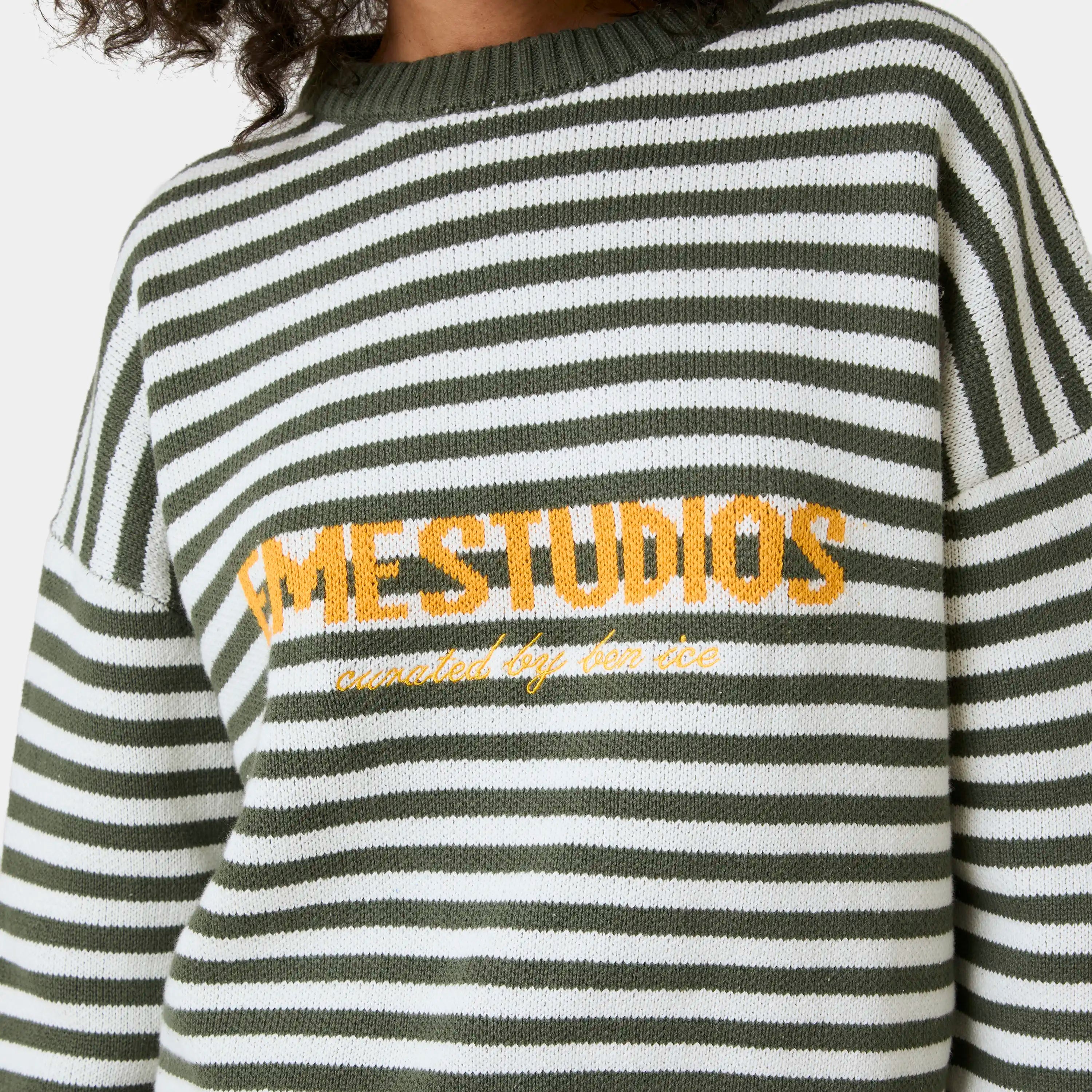 Master Striped Forest Knit Sweater Knitwear Eme Studios