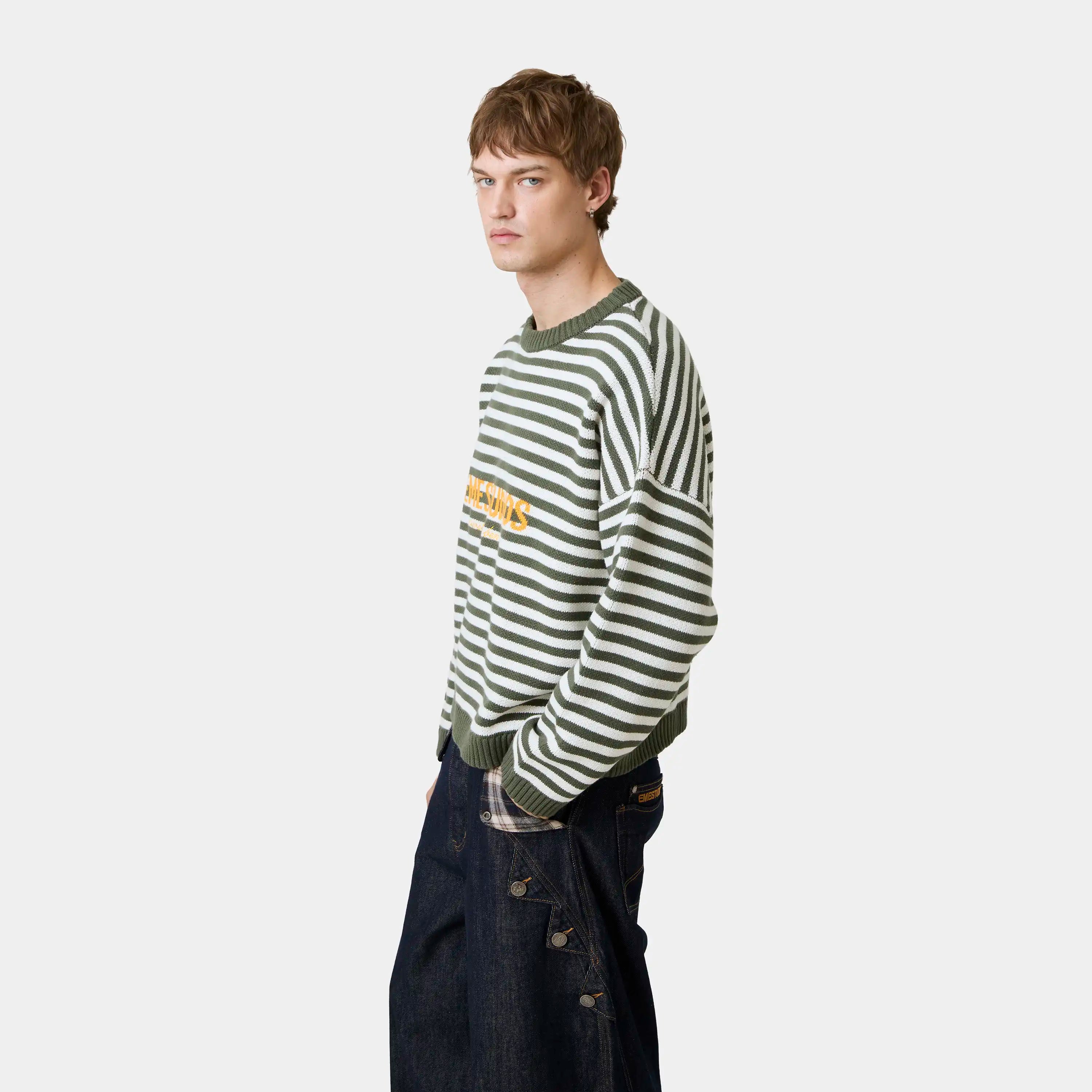 Master Striped Forest Knit Sweater Knitwear Eme Studios