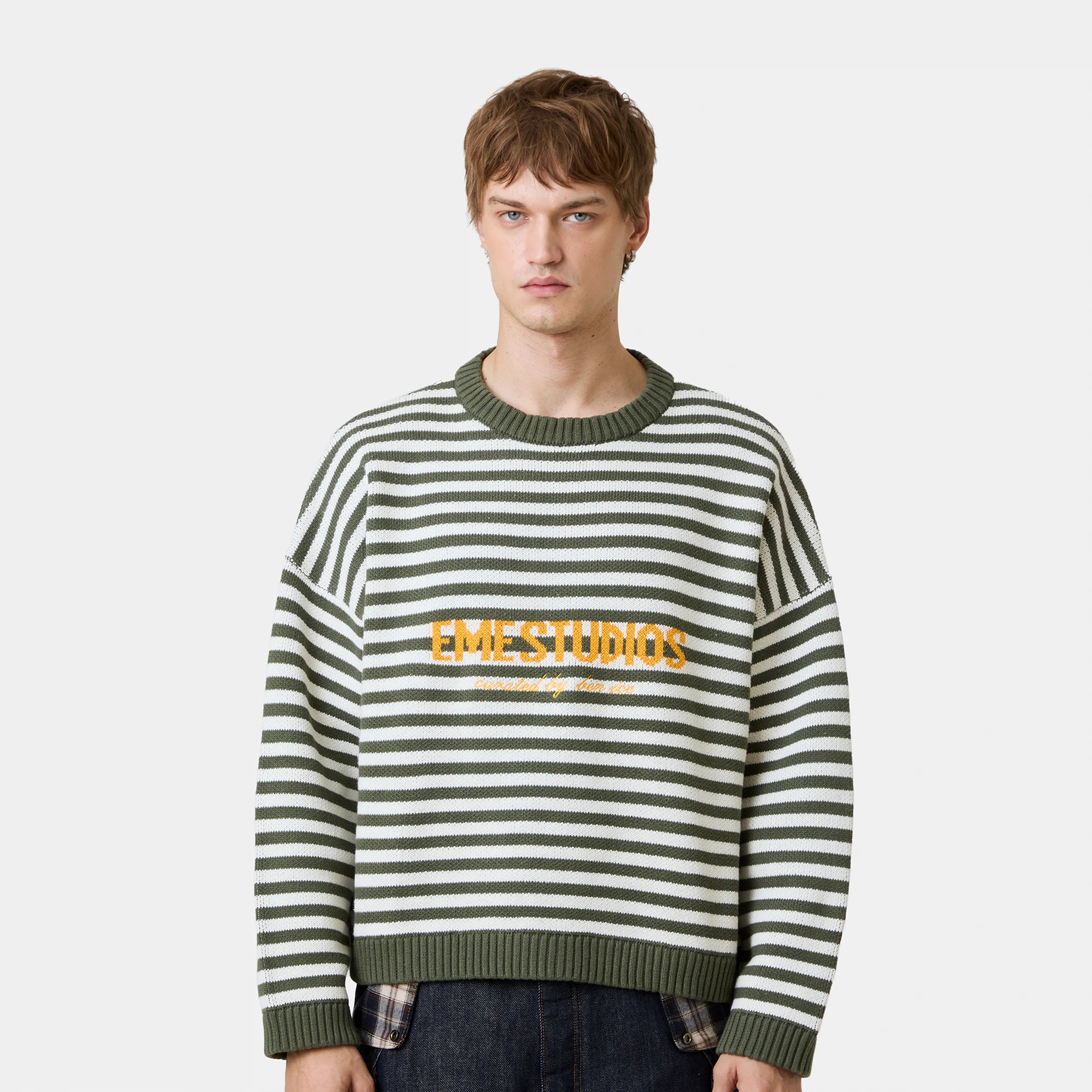 Master Striped Forest Knit Sweater Knitwear Eme Studios