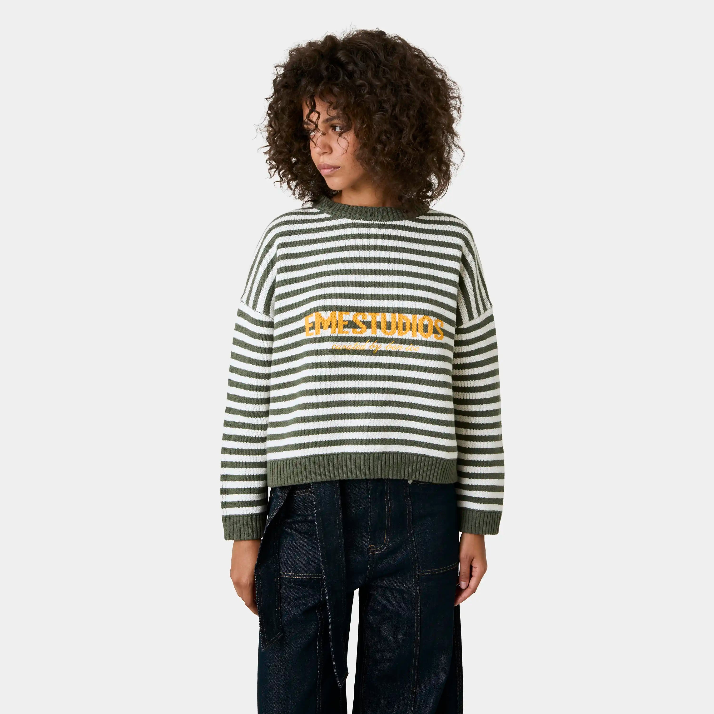Master Striped Forest Knit Sweater Knitwear Eme Studios