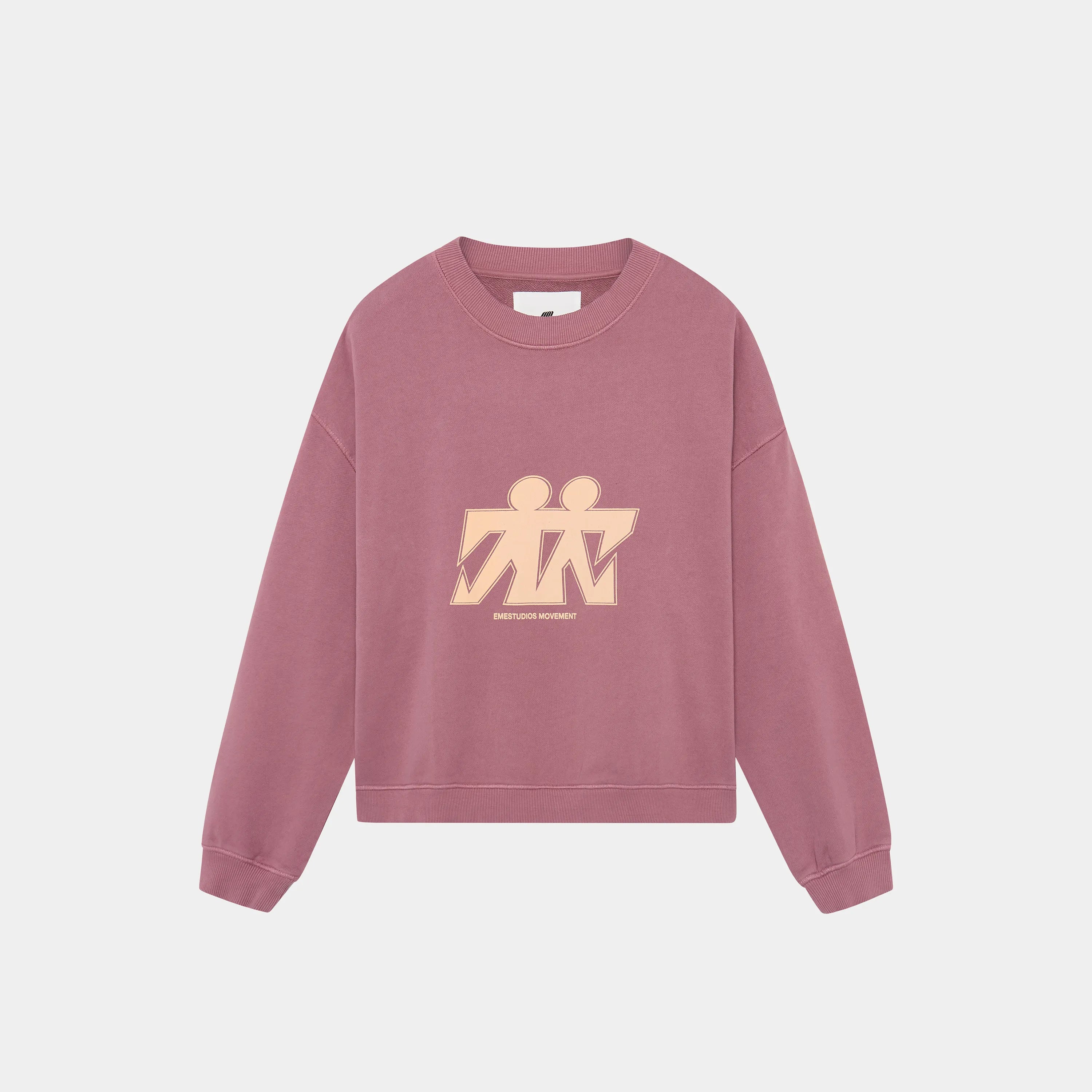 Mbuddy Taupe Oversized Crewneck Sweatshirts eme