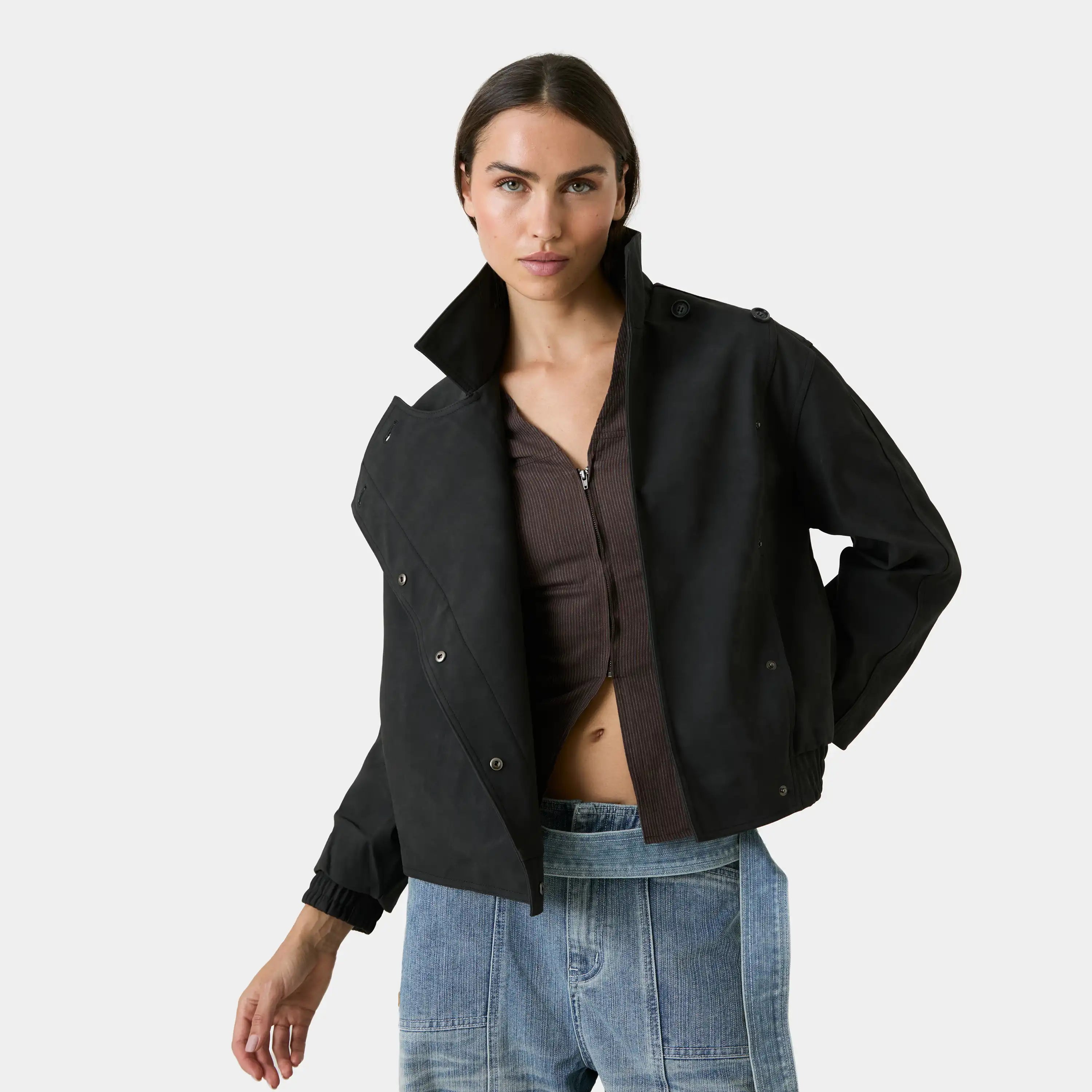 Medie Shadow Suede Jacket Woman Outerwear Eme Studios