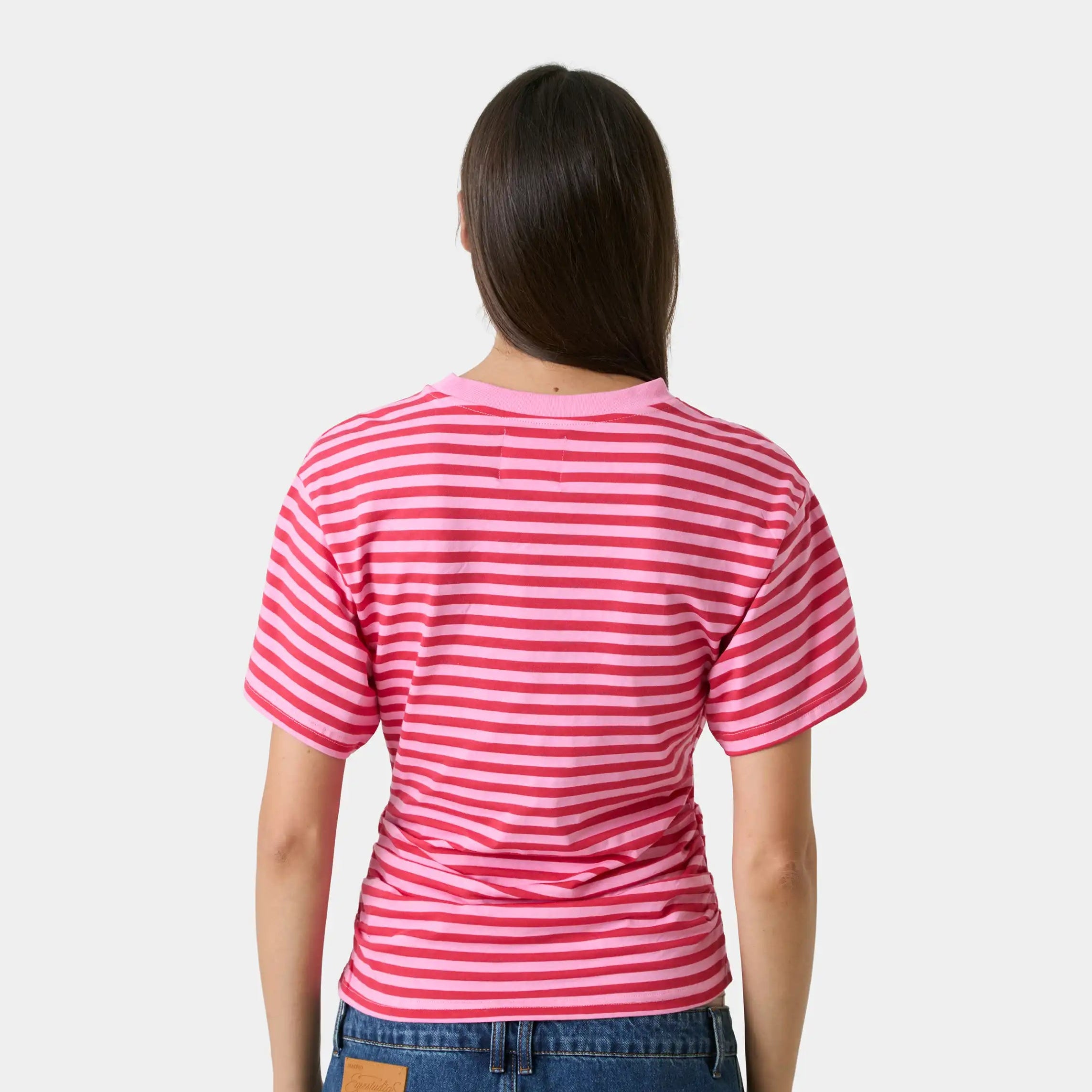 Medin Fucsia Striped Tee Woman T-Shirts Eme Studios