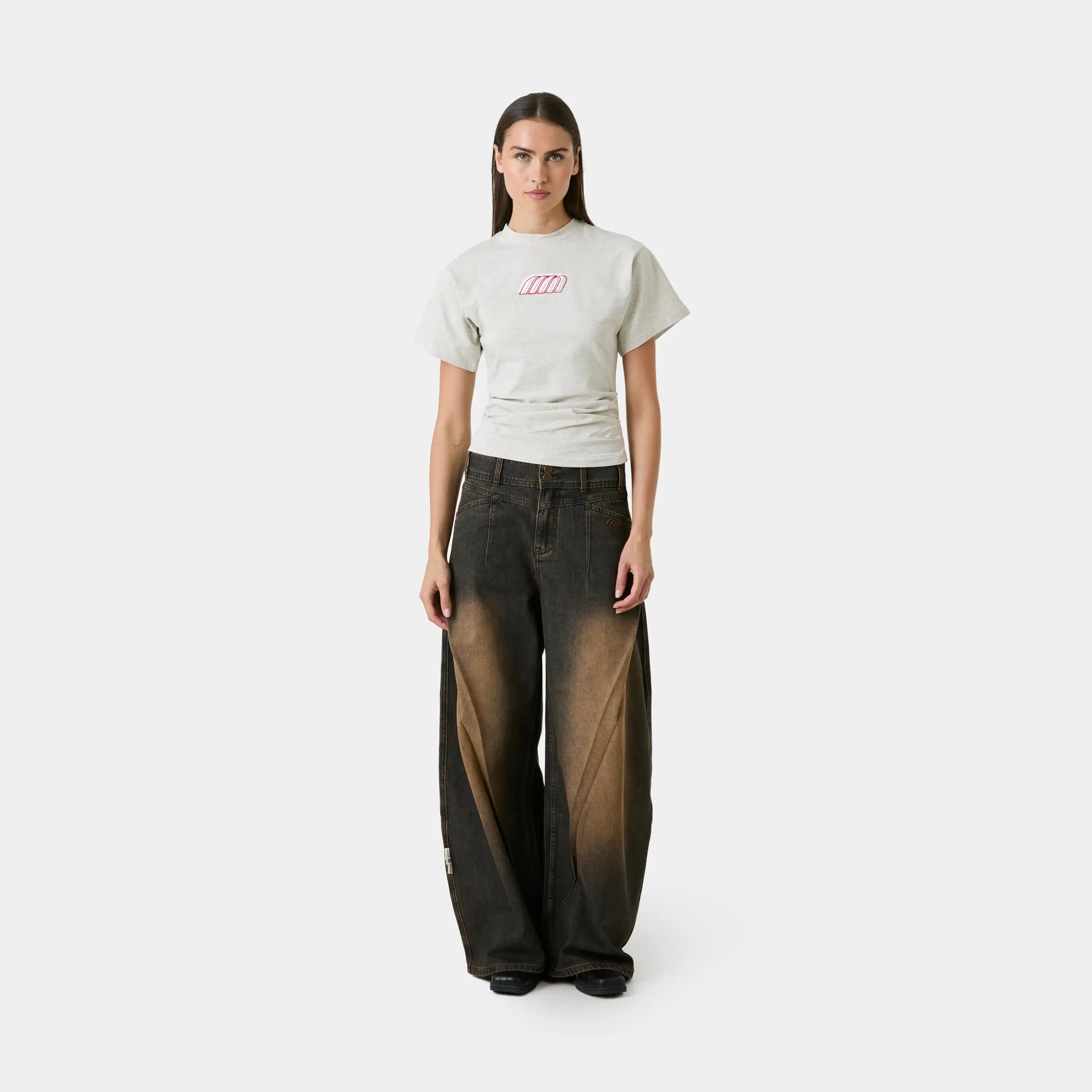 Medin Heather Grey Tee Woman T-Shirts Eme Studios