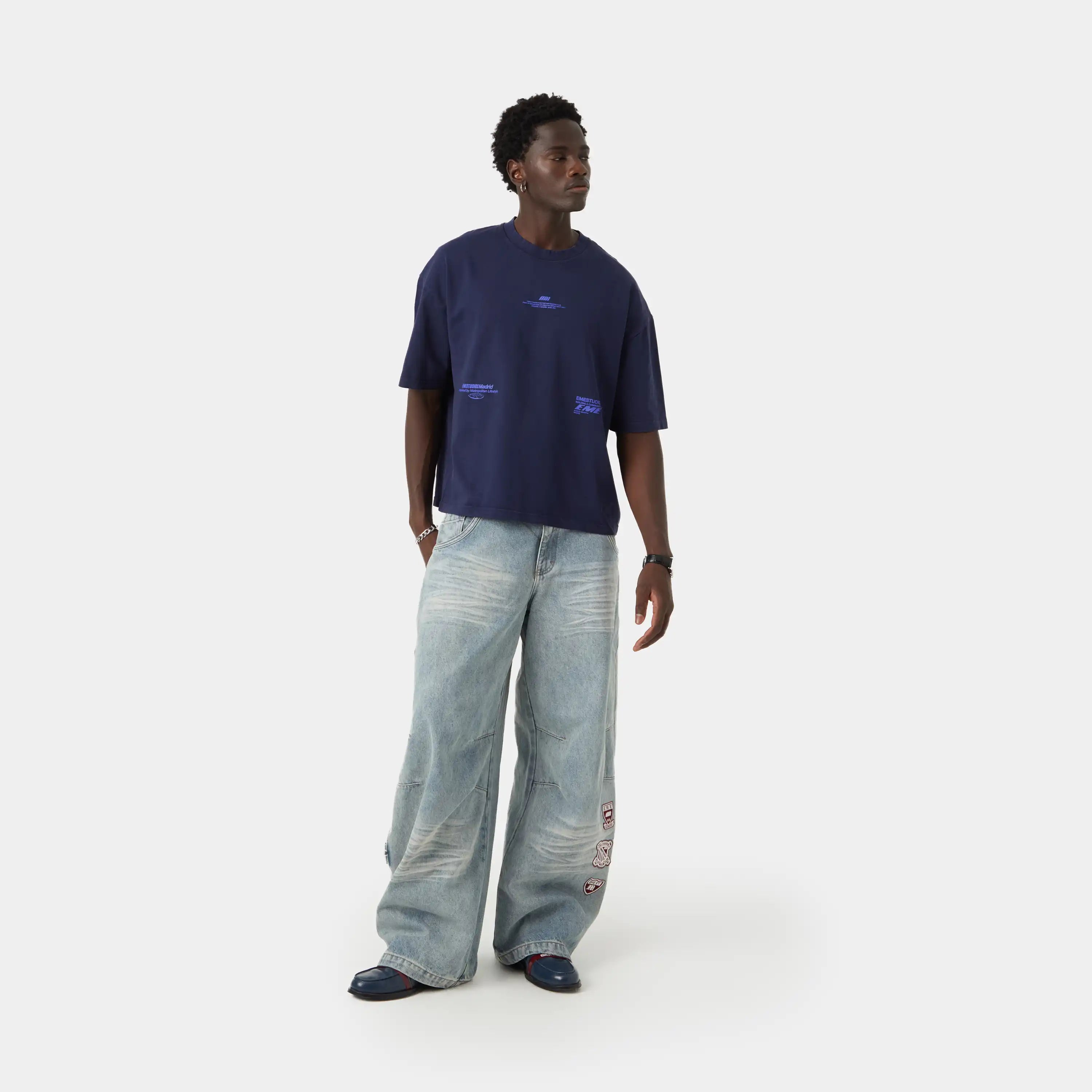 Metropolitan Navy Oversized Tee T-shirts eme