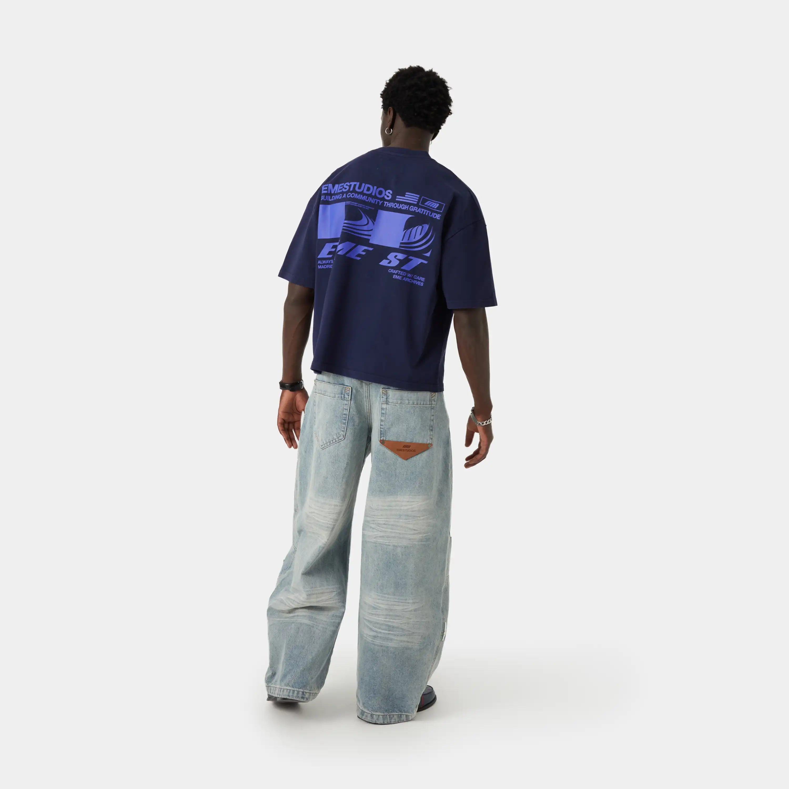 Metropolitan Navy Oversized Tee T-shirts eme