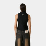 Modesta Black Vest Woman T-Shirts Eme Studios
