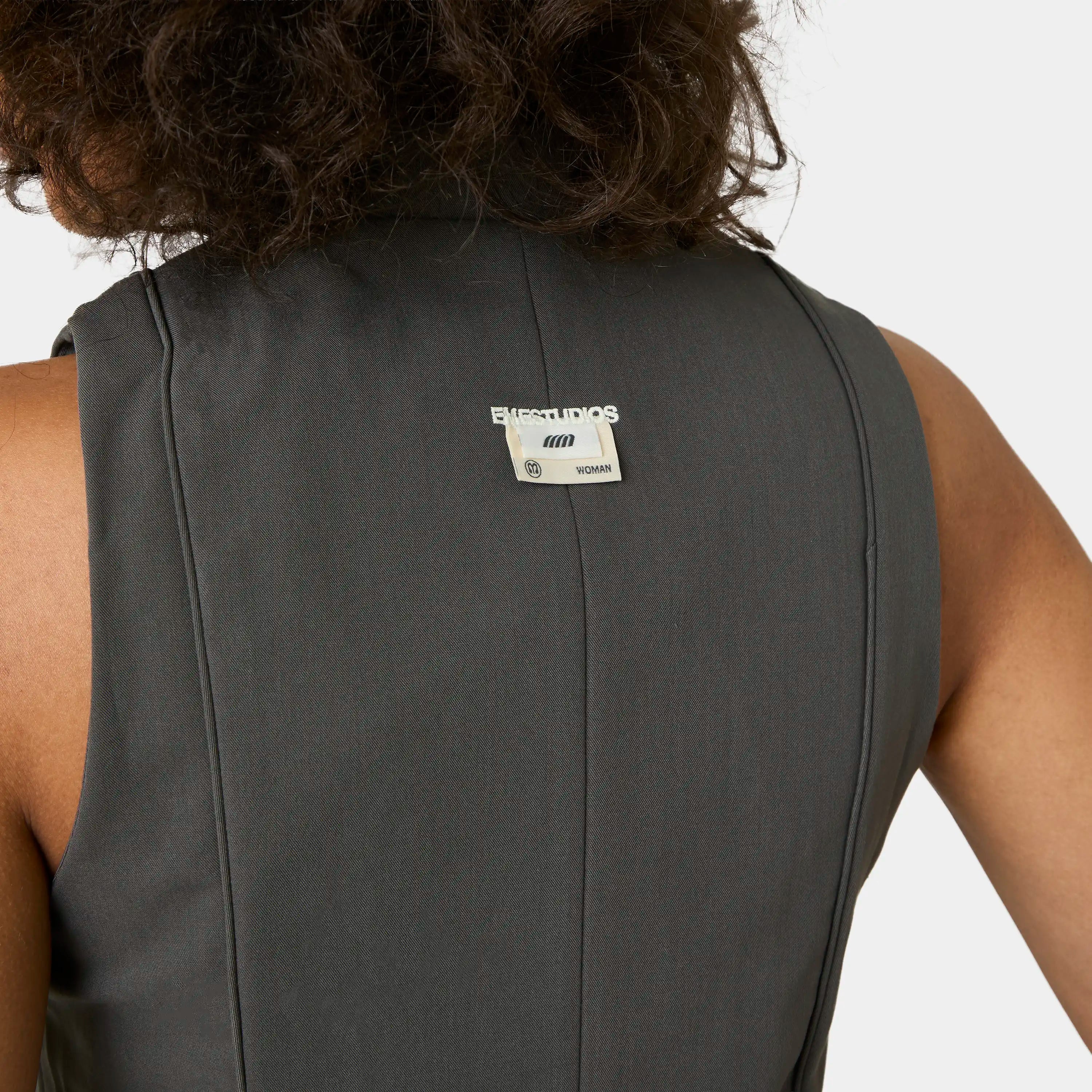 Modesta Heather Grey Vest Woman T-Shirts Eme Studios
