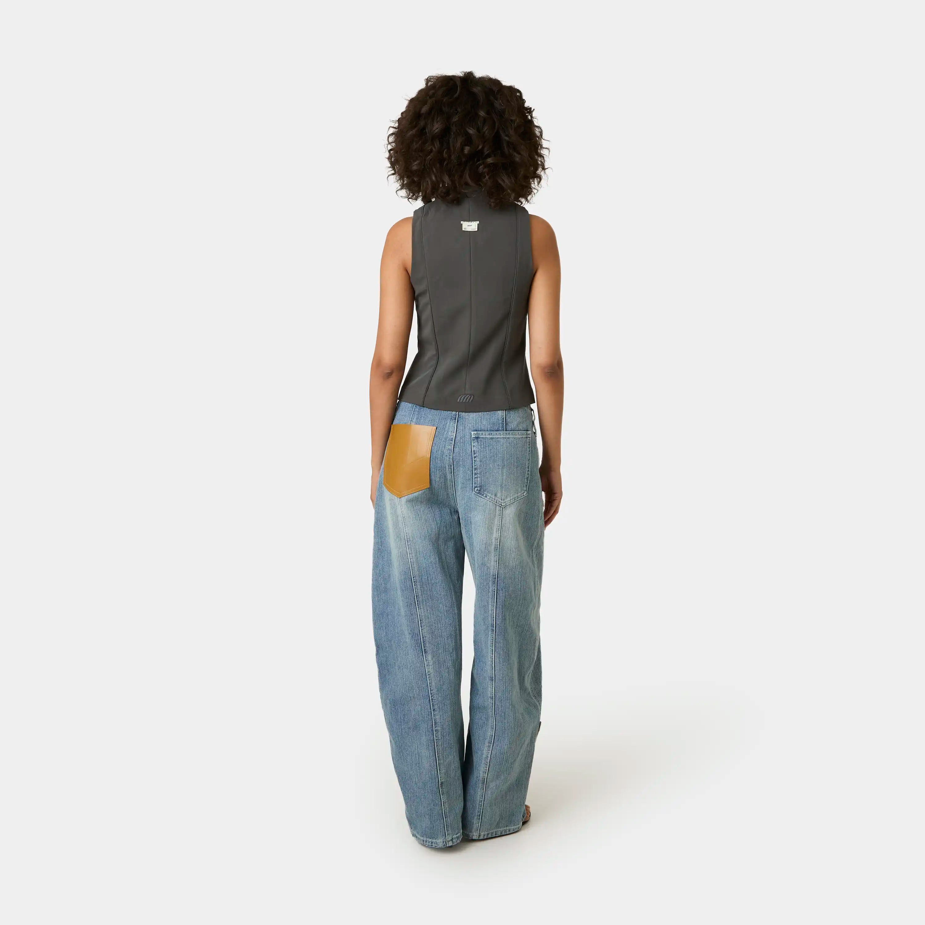 Modesta Heather Grey Vest Woman T-Shirts Eme Studios