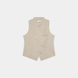 Modesta Off Sand Striped Vest Woman T-Shirts Eme Studios