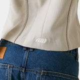 Modesta Off Sand Striped Vest Woman T-Shirts Eme Studios