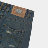 Morgan Blue Balloon Denim Pants Pants Eme Studios