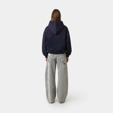Morgan Grey Balloon Denim Pants Pants Eme Studios