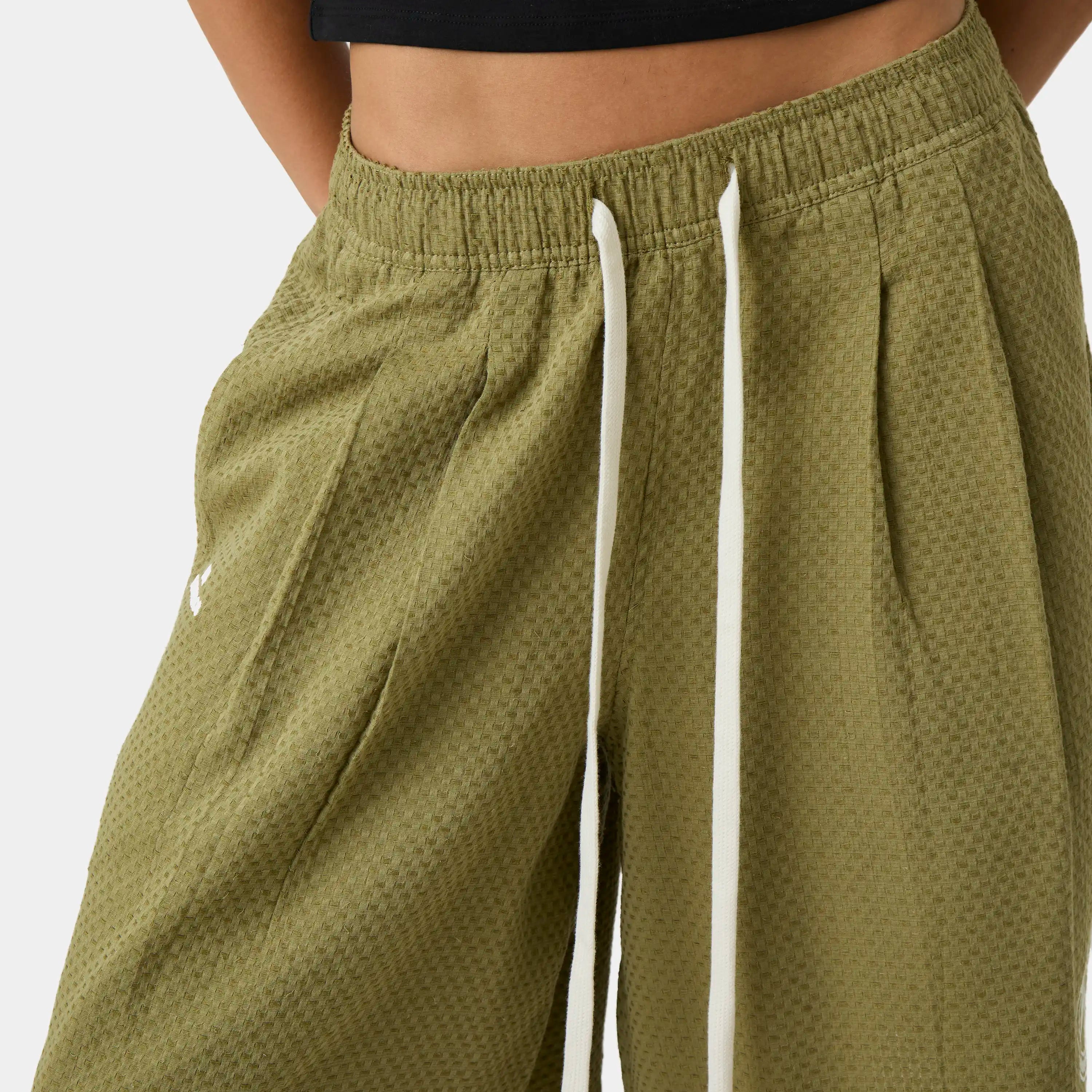 New Casse Forest Waffle Jorts Shorts Eme Studios