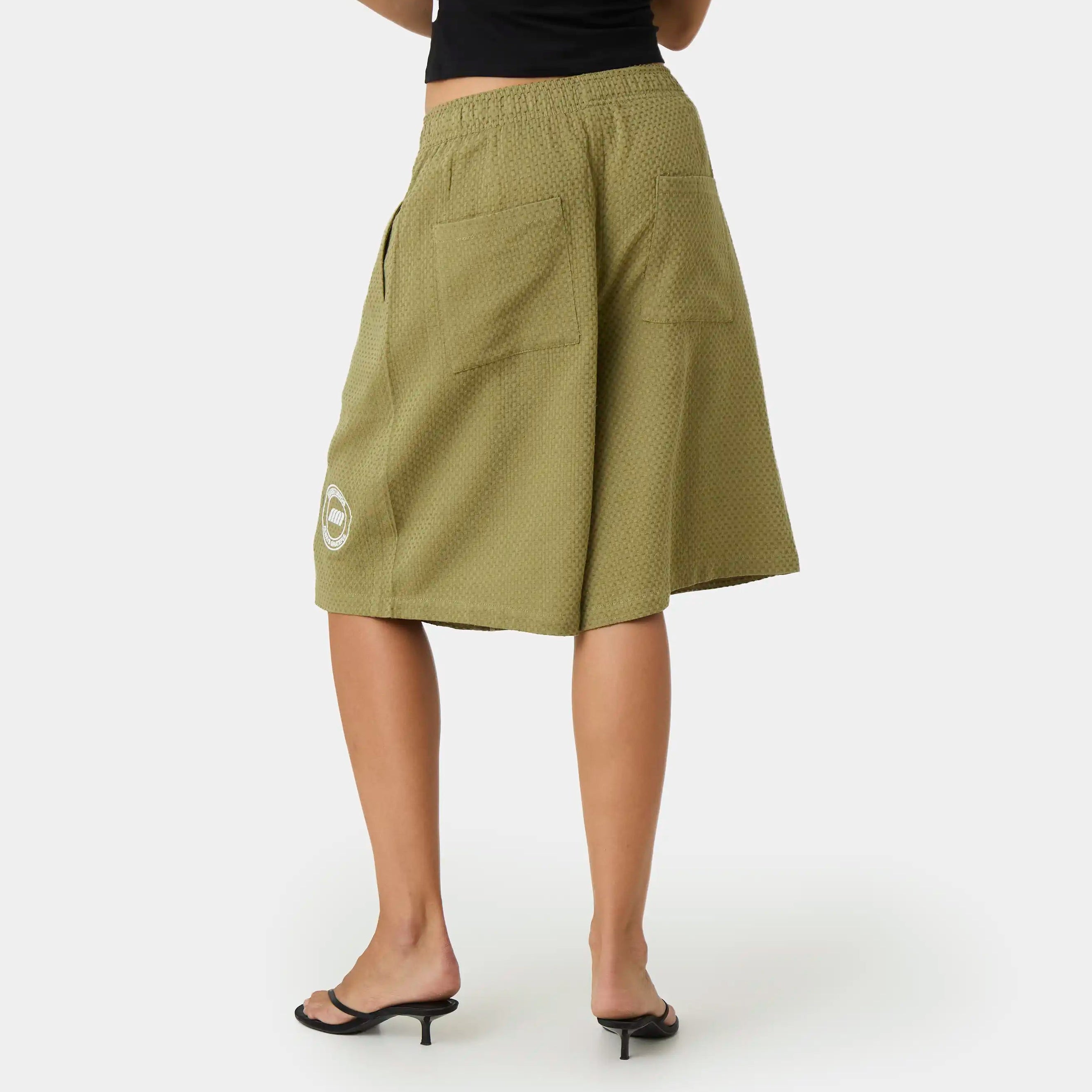 New Casse Forest Waffle Jorts Shorts Eme Studios