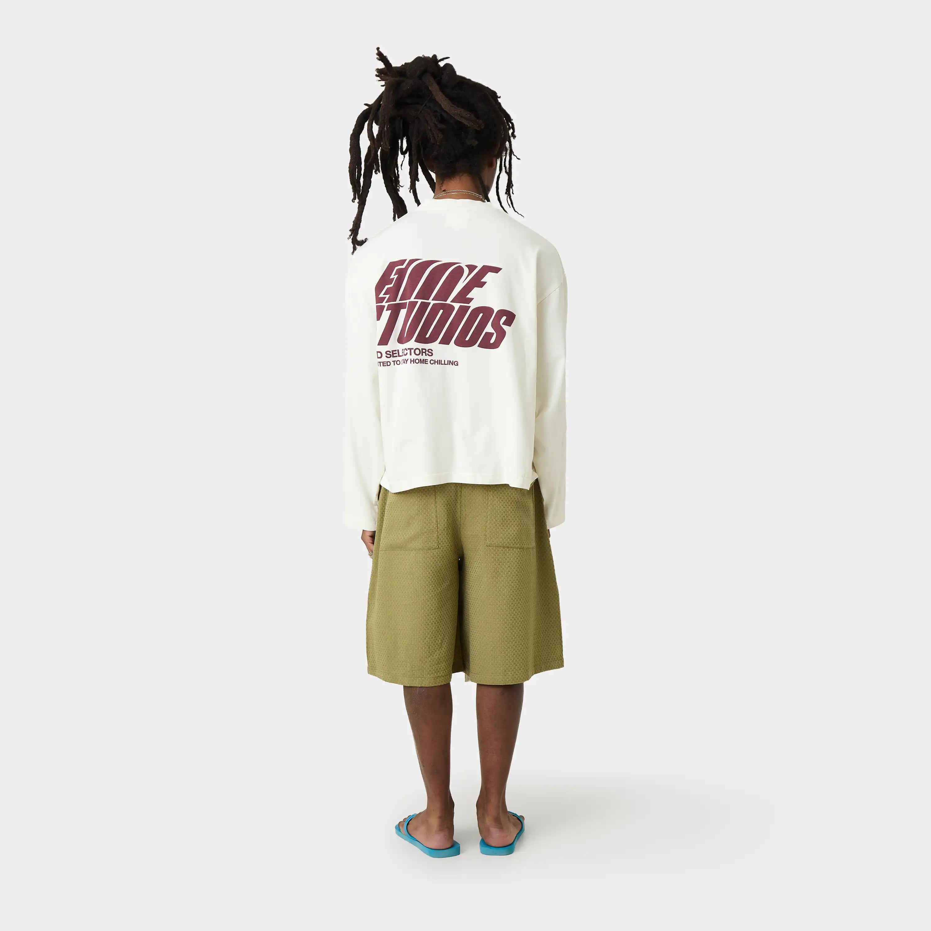 New Casse Forest Waffle Jorts Shorts Eme Studios