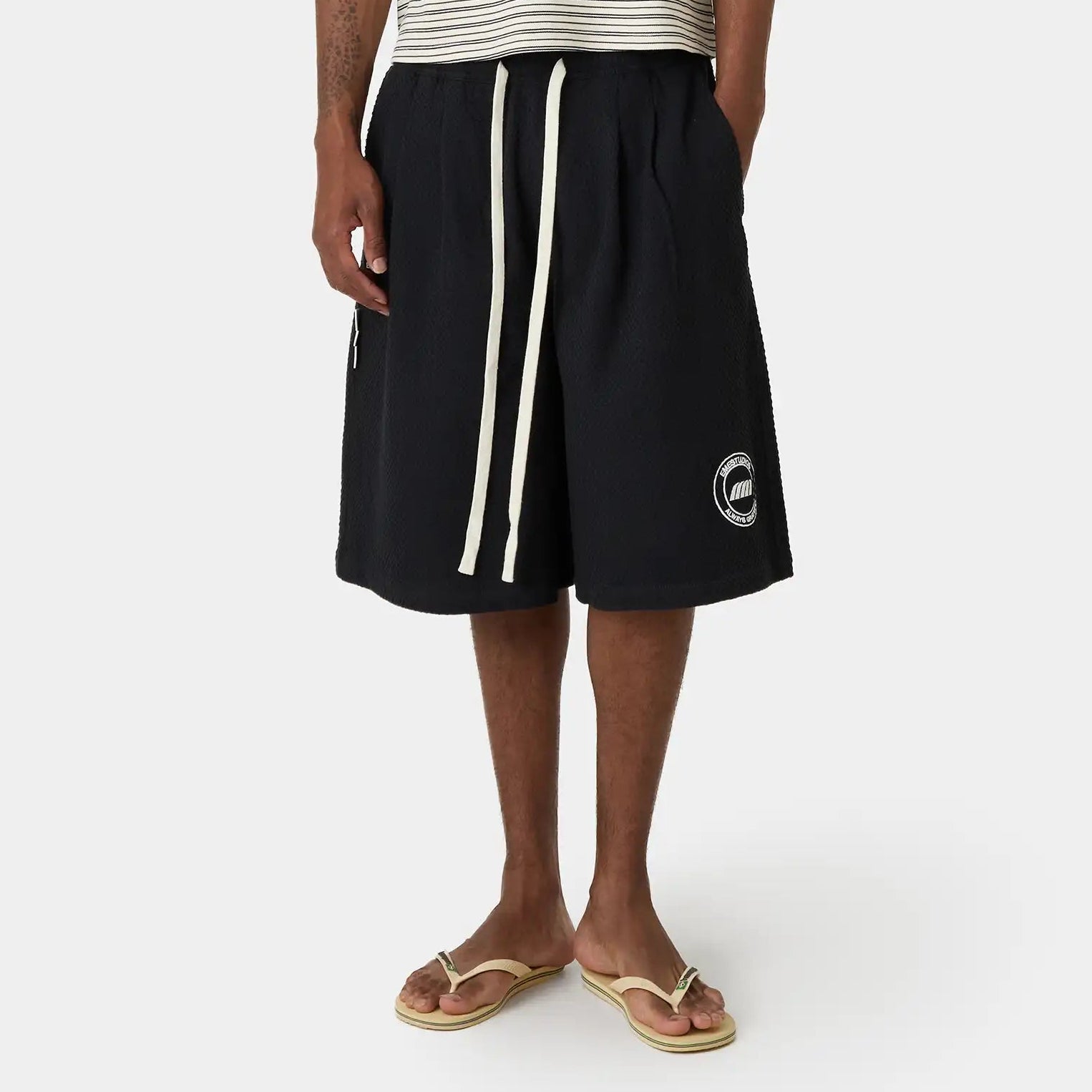 New Casse Shadow Waffle Jorts Shorts Eme Studios