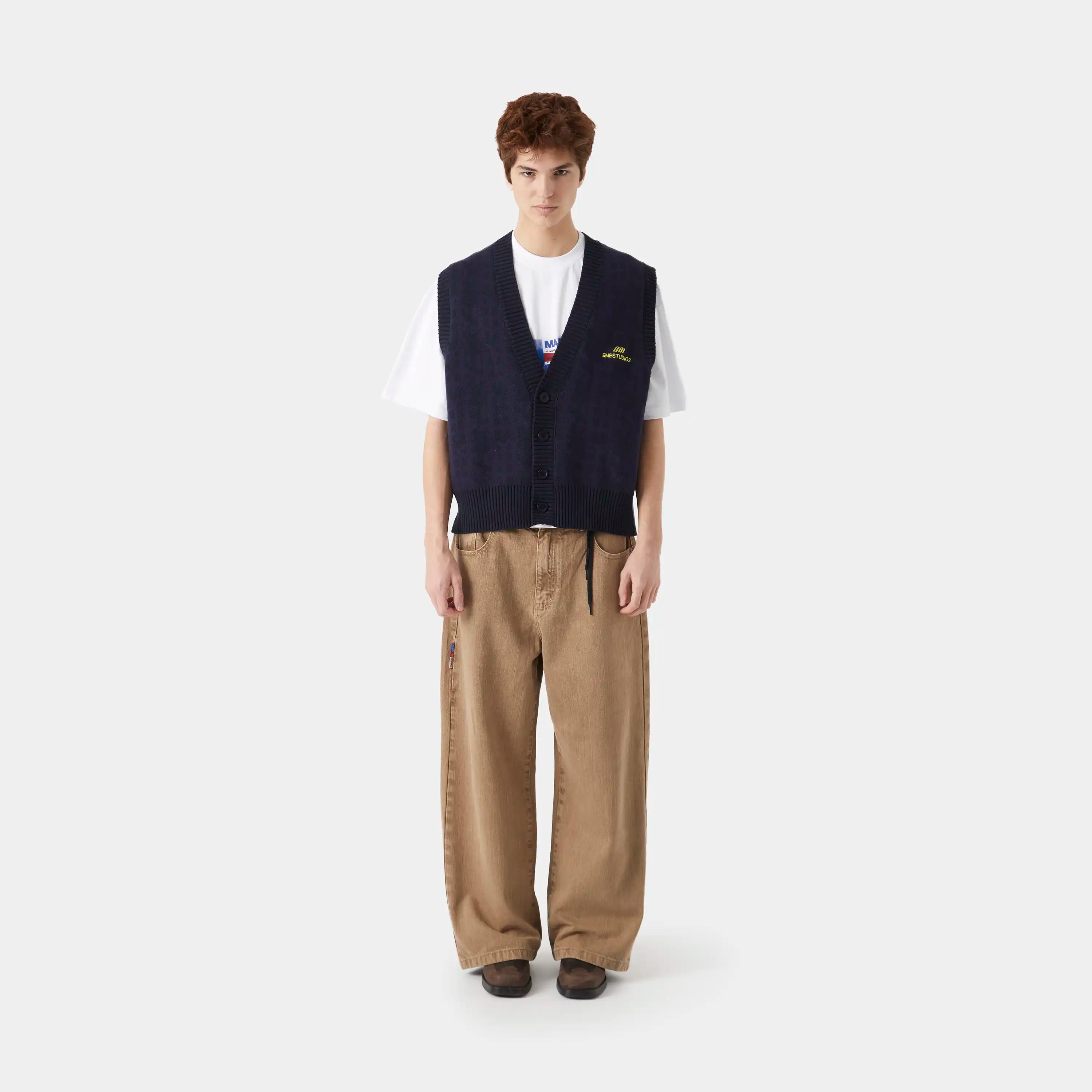 Nordhaven Night Sjy Knit Vest Knitwear eme