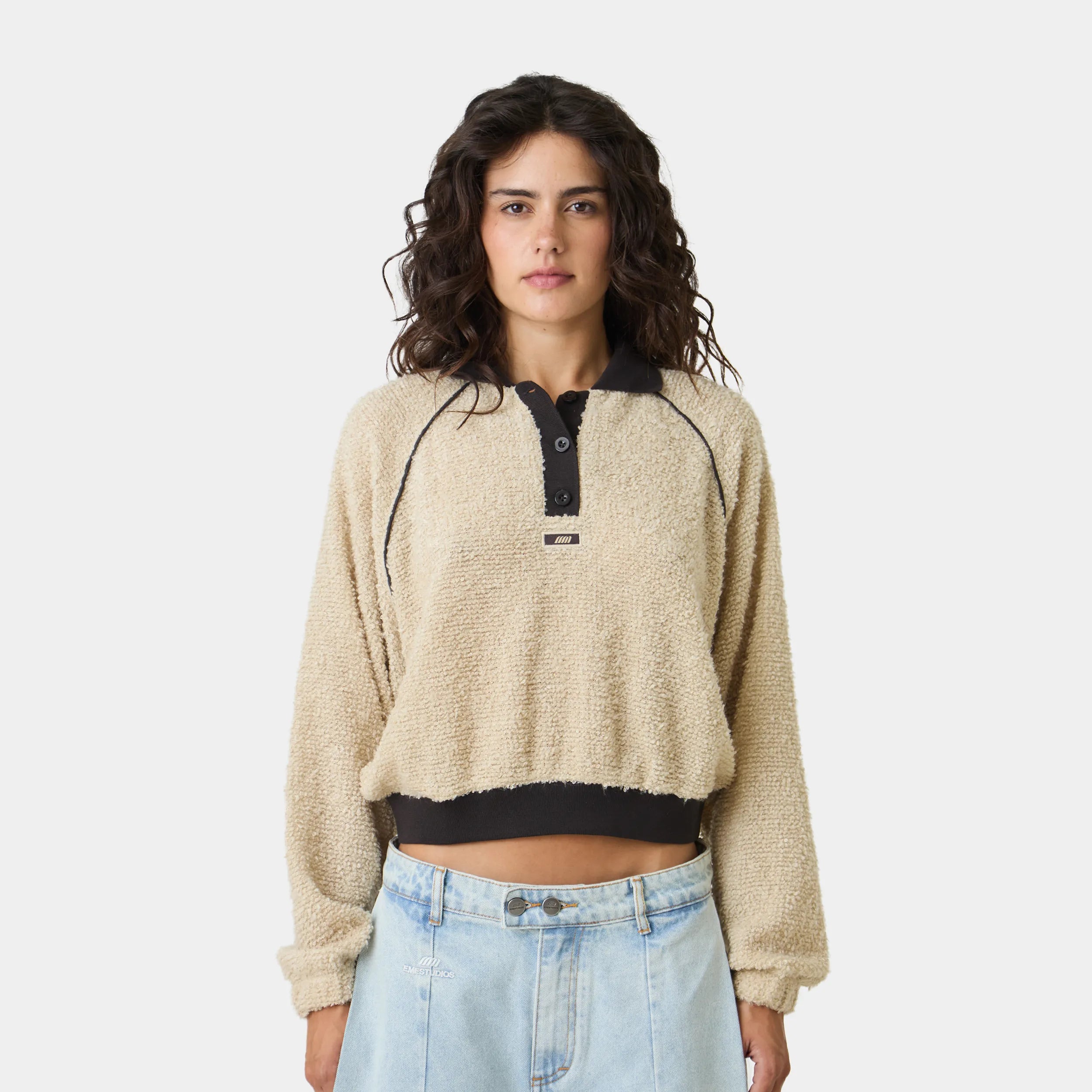 Nostalgia Fawn Towel Polo Woman Knitwear Eme Studios