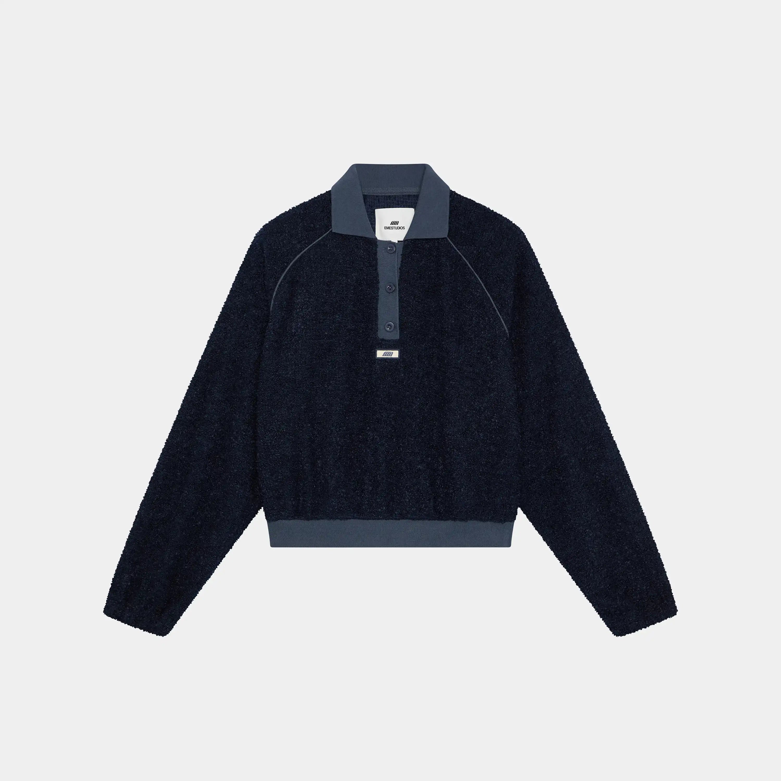 Nostalgia Navy Towel Polo