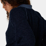 Nostalgia Navy Towel Polo Woman Knitwear Eme Studios