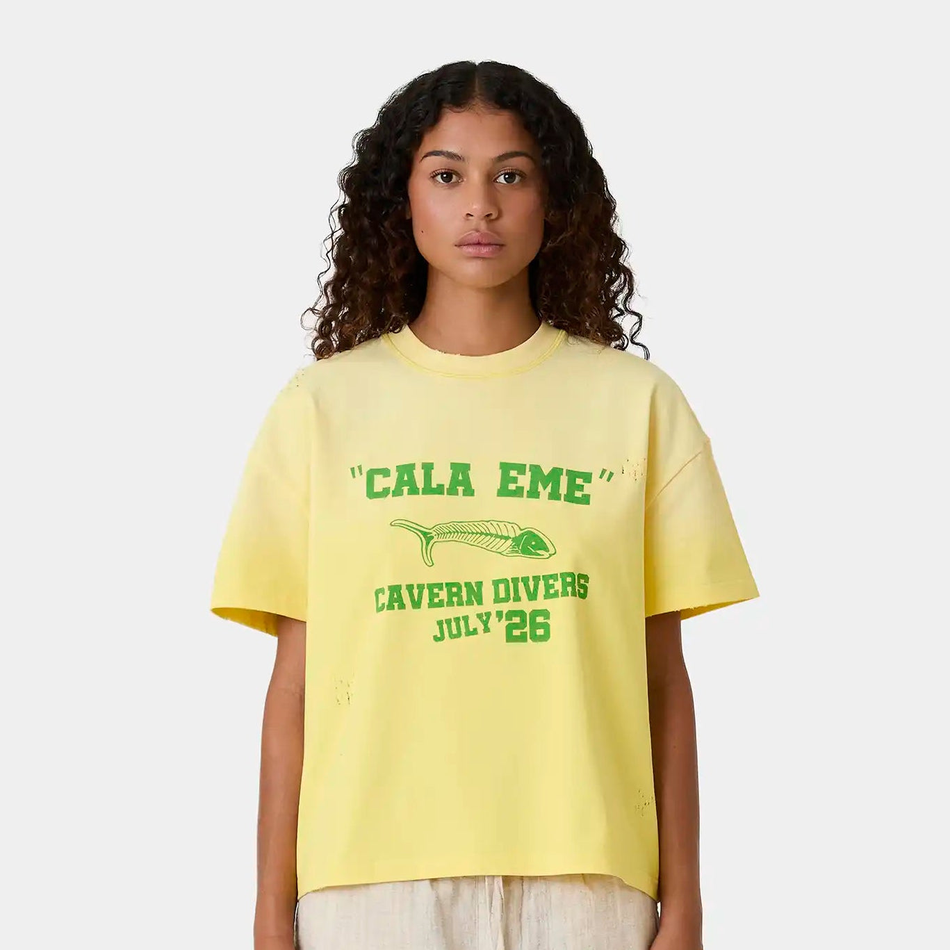 Ocean Club Lemon Oversized Tee T-shirts Eme Studios