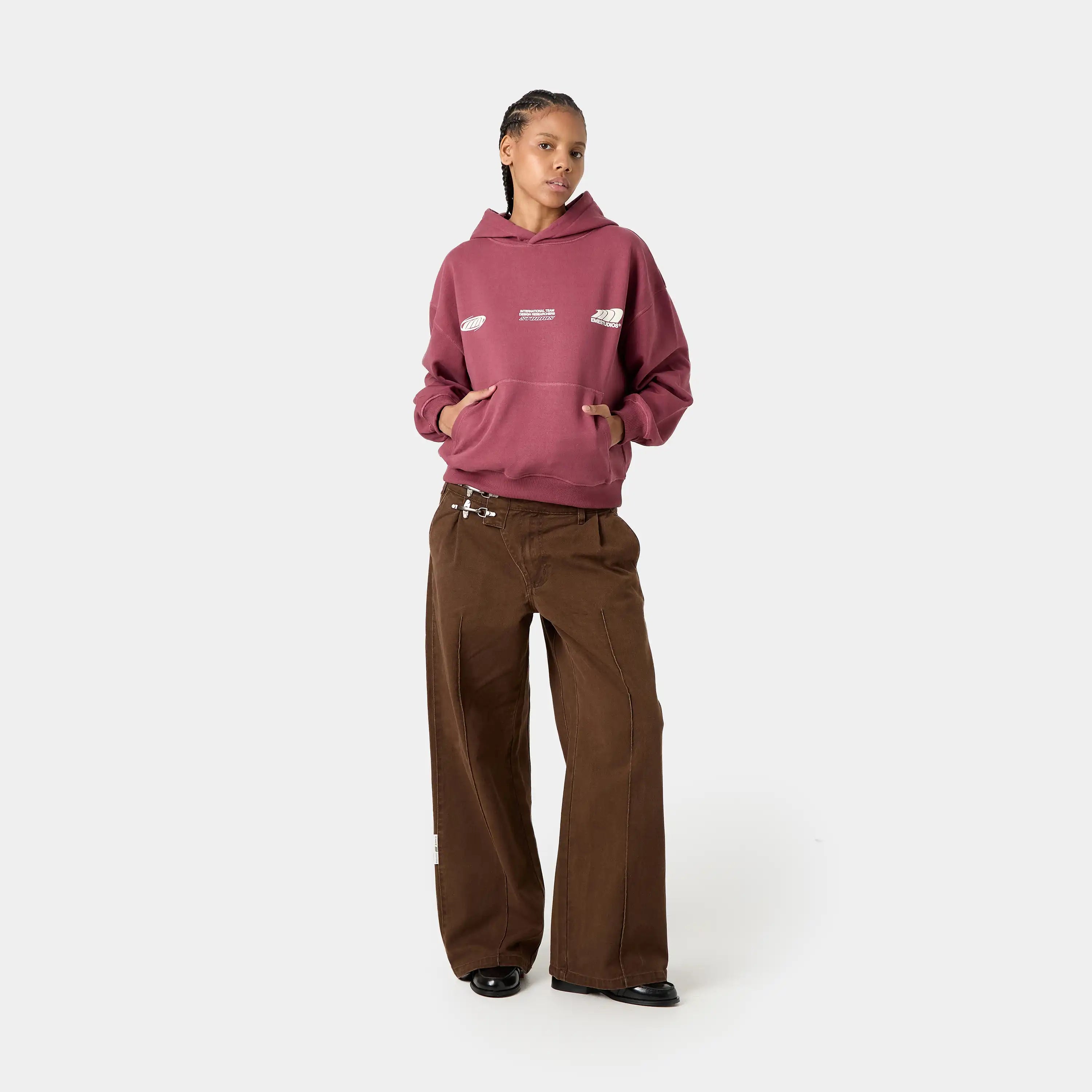 Odd Cabernet Oversized Hoodie Hoodies Eme Studios