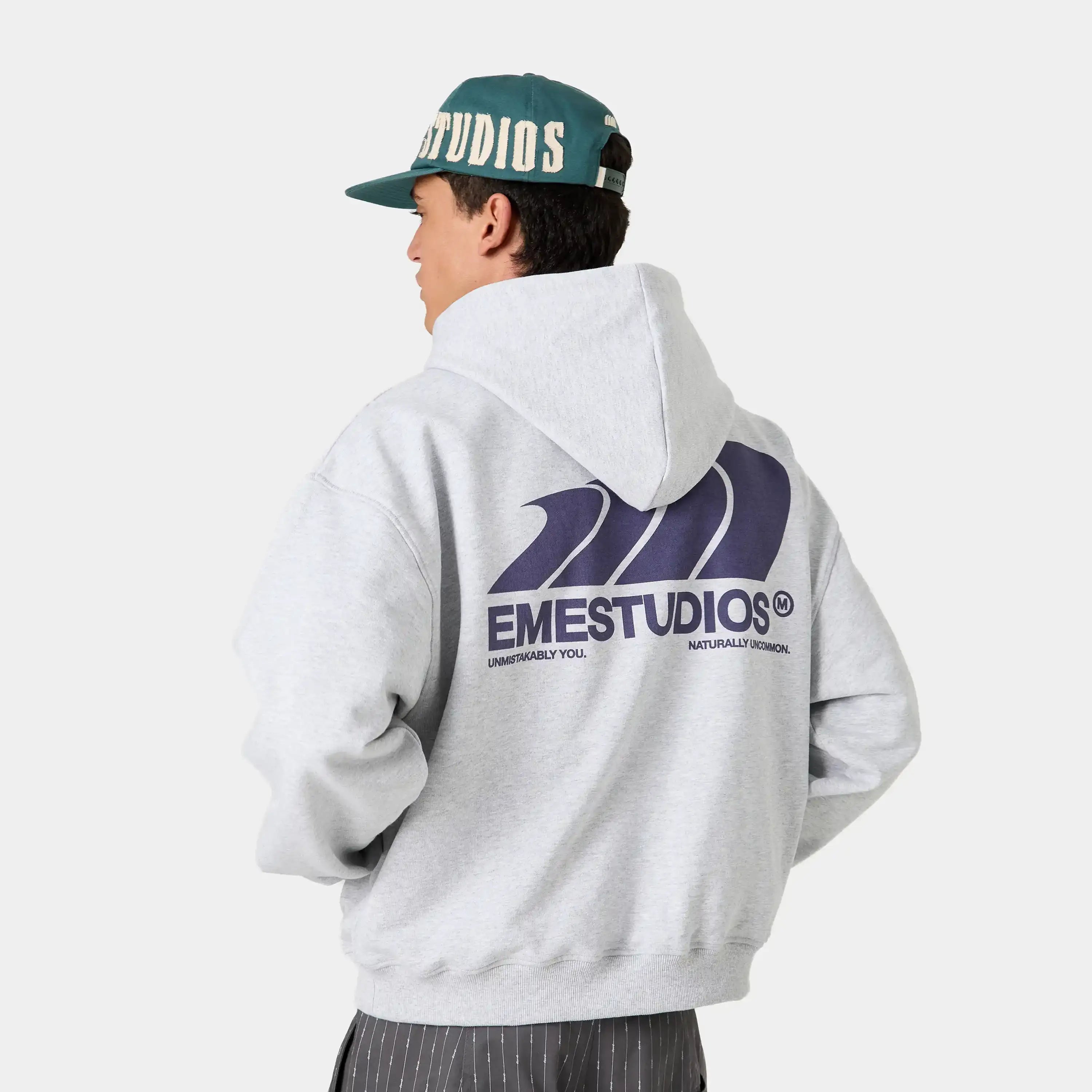 Odd Heather Grey Oversized Hoodie Hoodies Eme Studios