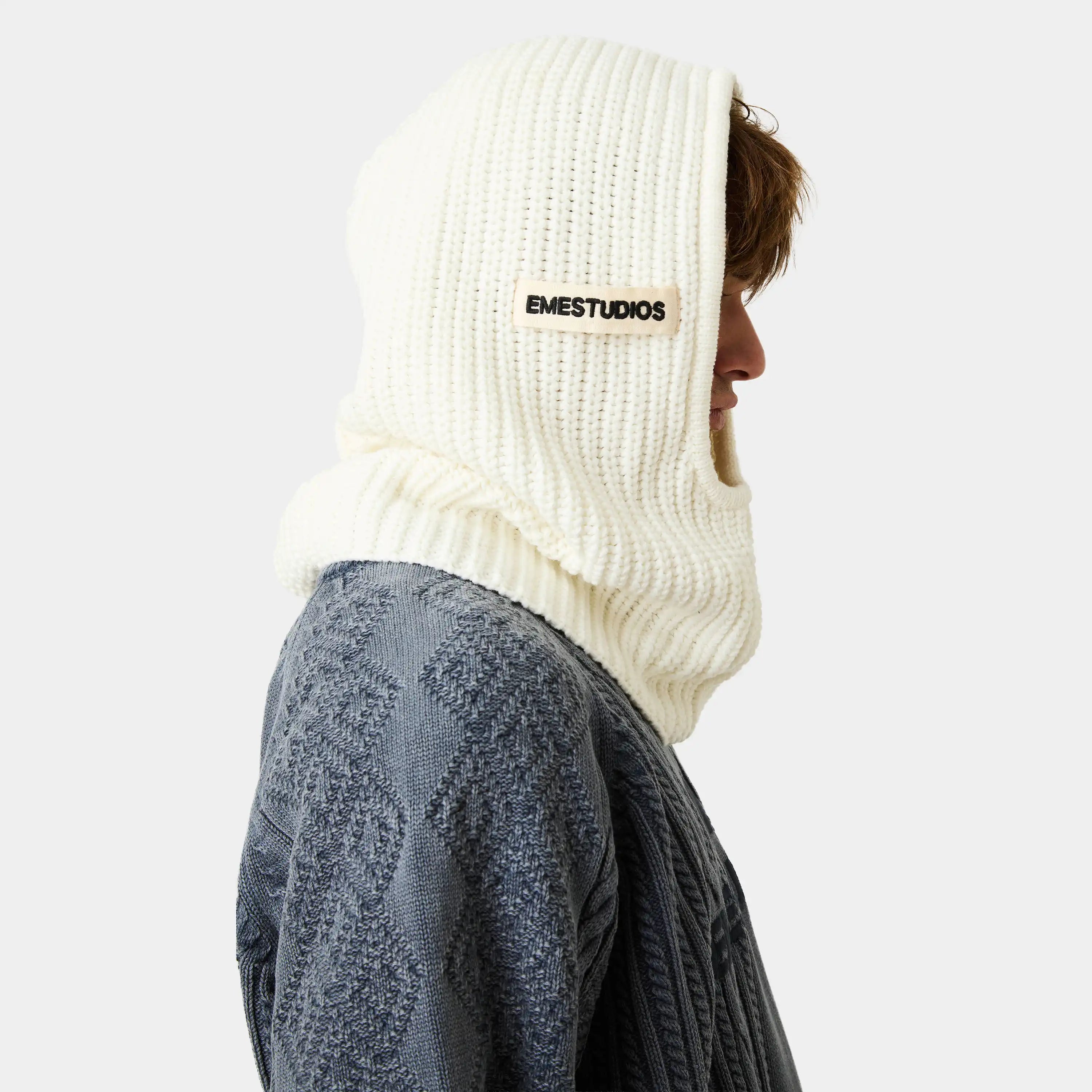 Off Sand Knit Balaclava Accesories Eme Studios