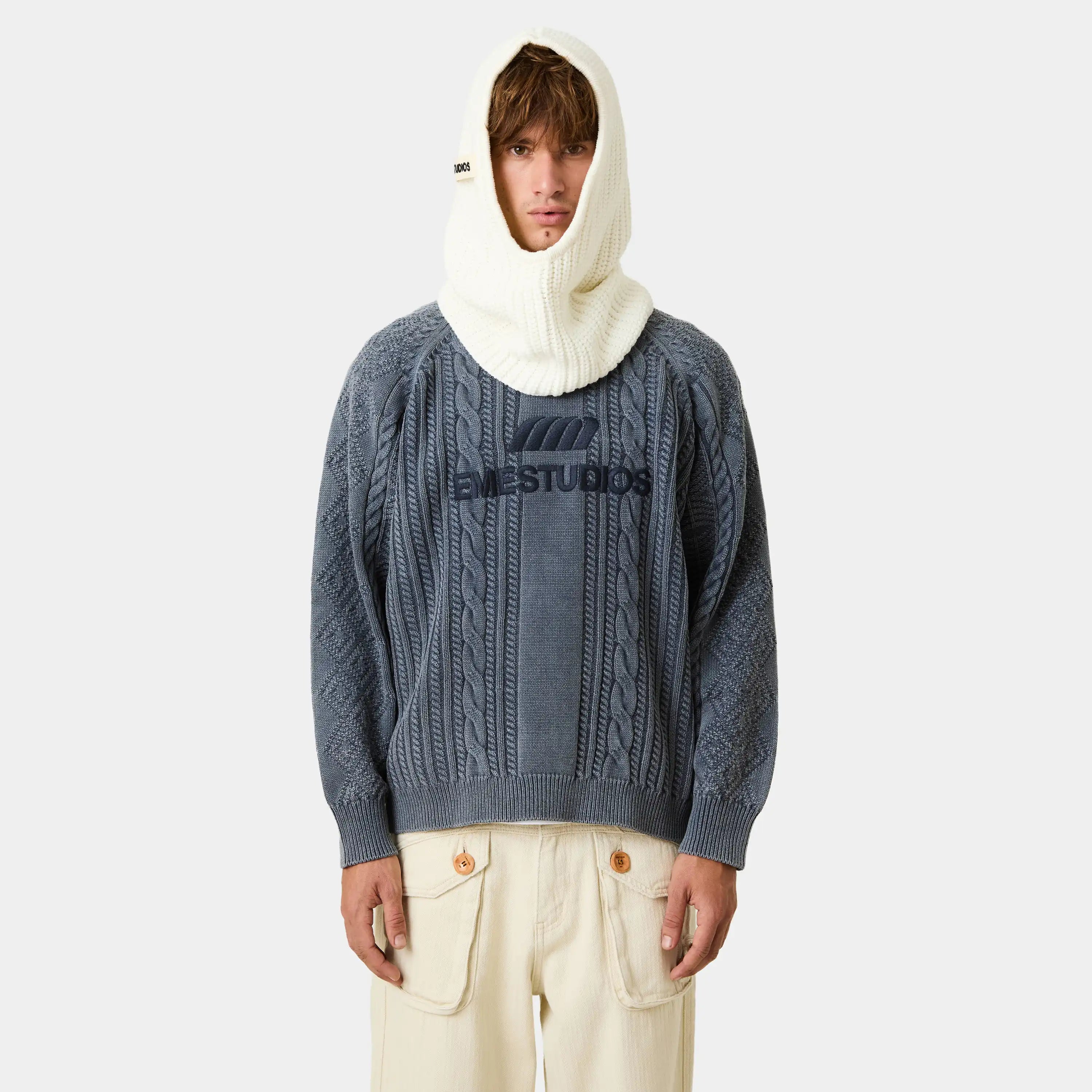 Off Sand Knit Balaclava Accesories Eme Studios