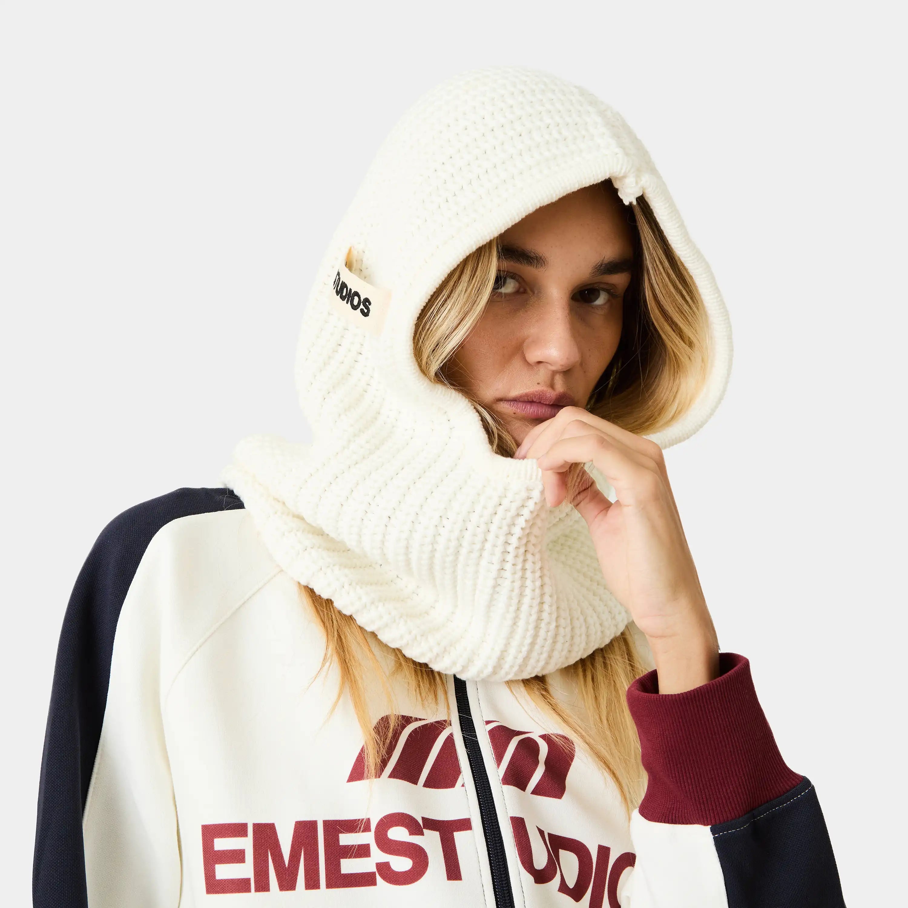 Off Sand Knit Balaclava Accesories Eme Studios