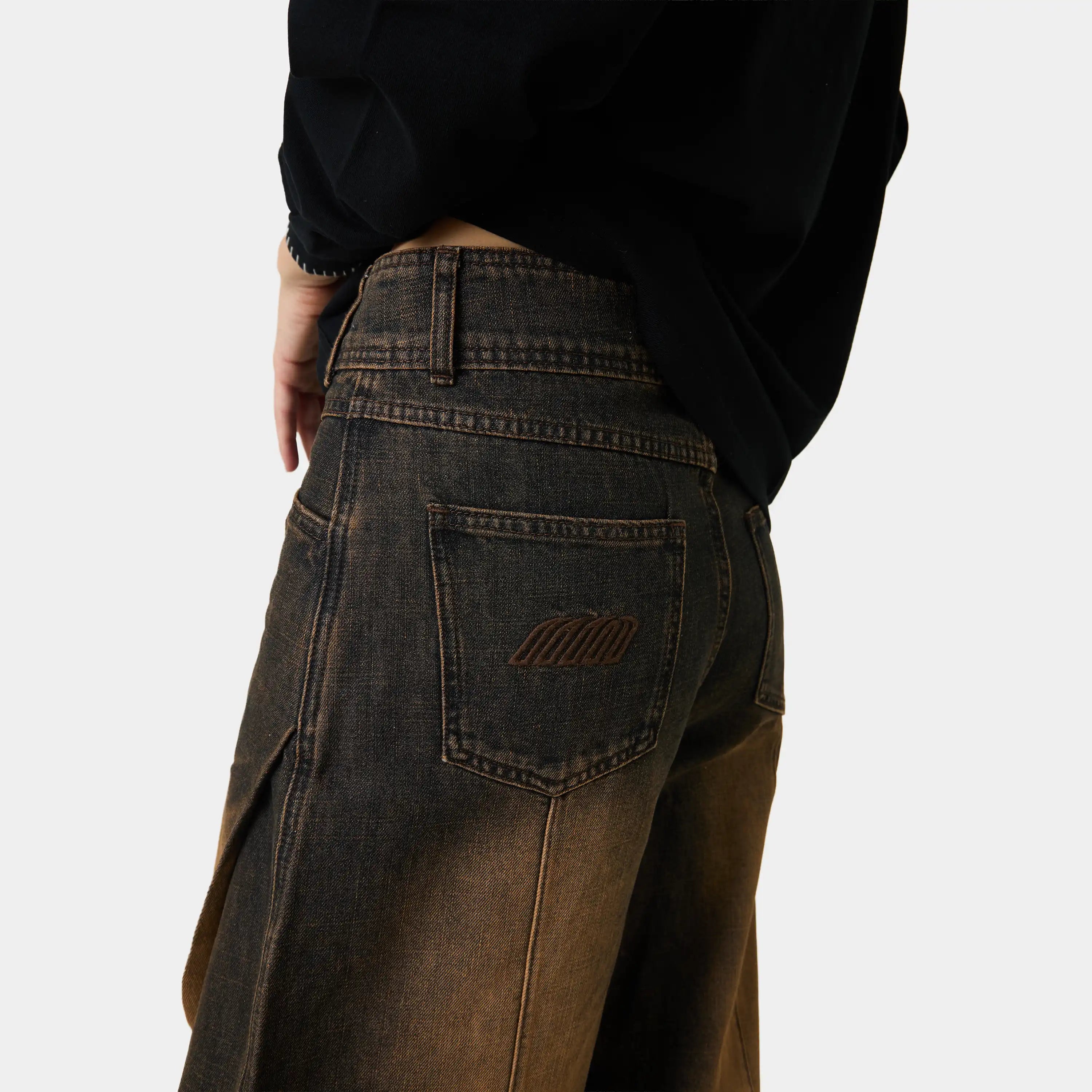 Oribe Bronce Denim Pants Woman Pants Eme Studios