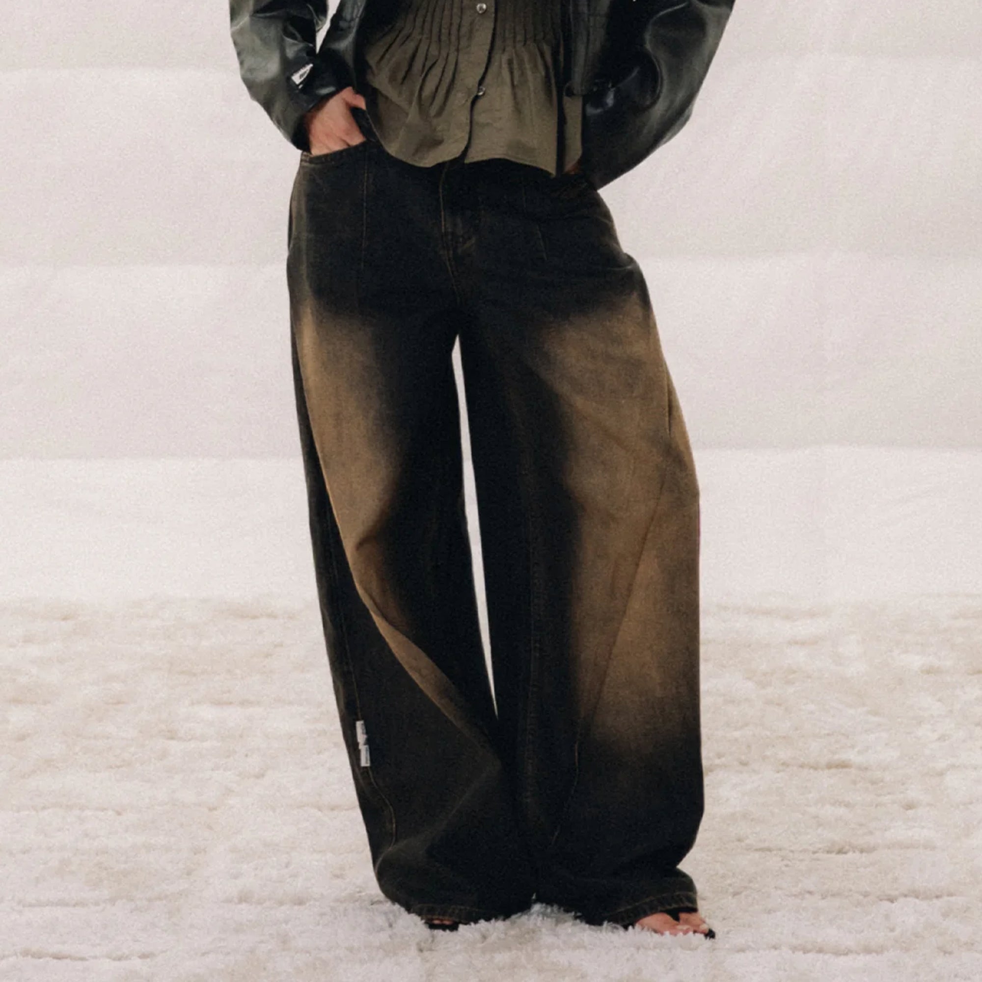 Oribe Bronce Denim Pants Woman Pants Eme Studios