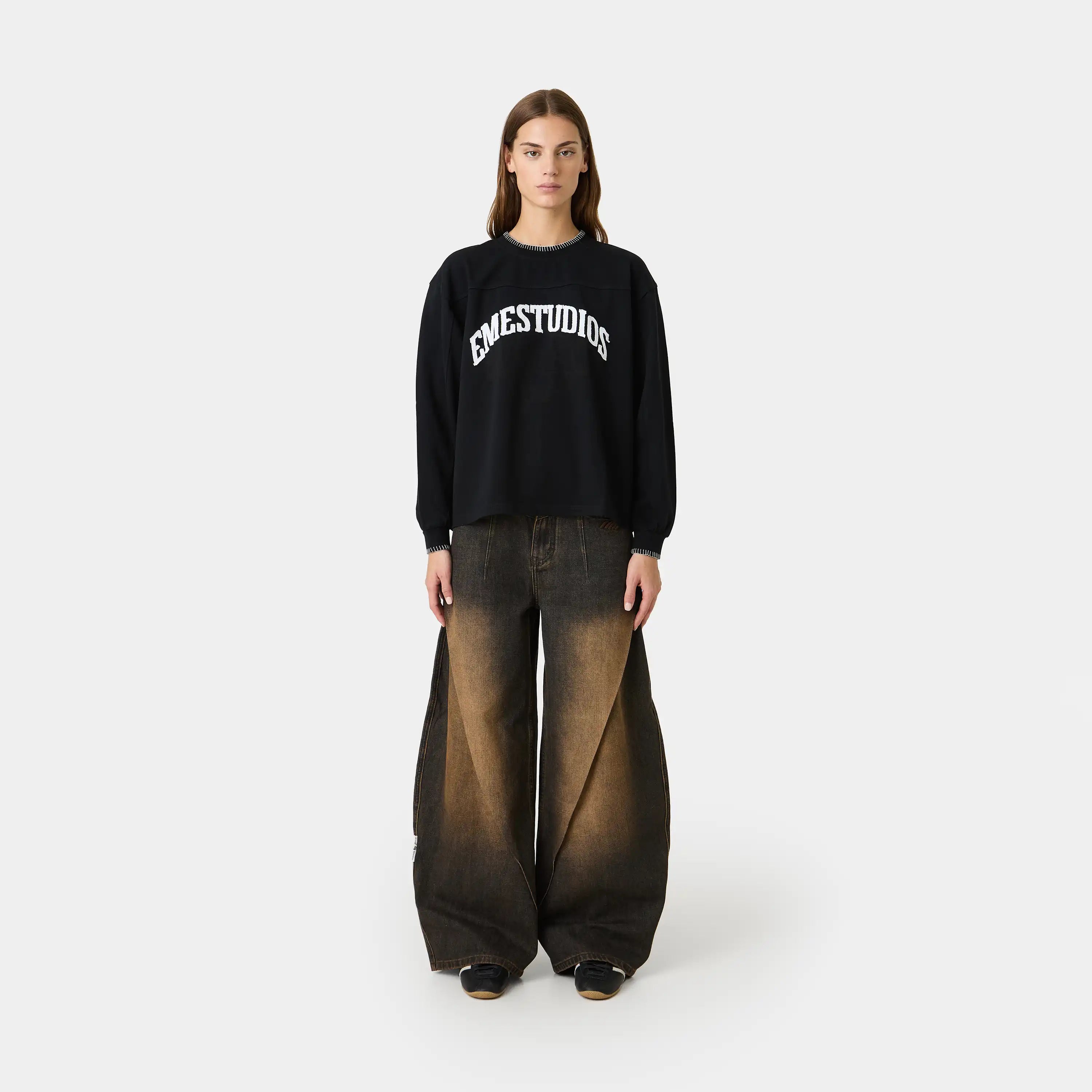 Oribe Bronce Denim Pants Woman Pants Eme Studios