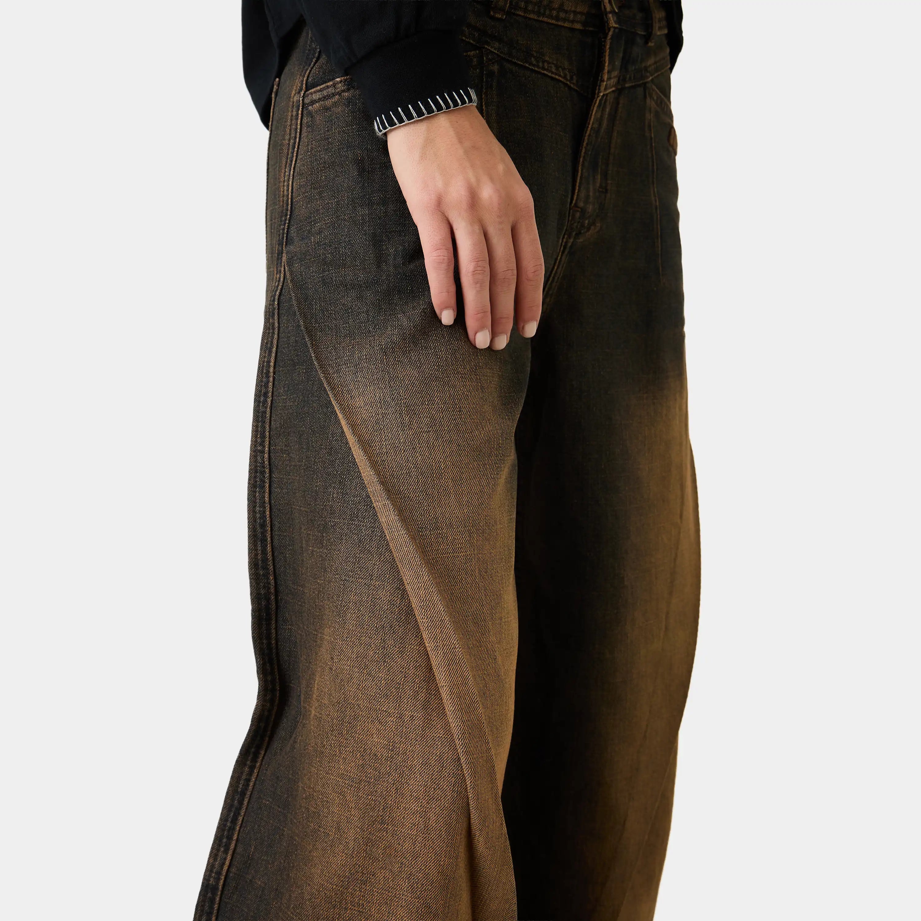 Oribe Bronce Denim Pants Woman Pants Eme Studios