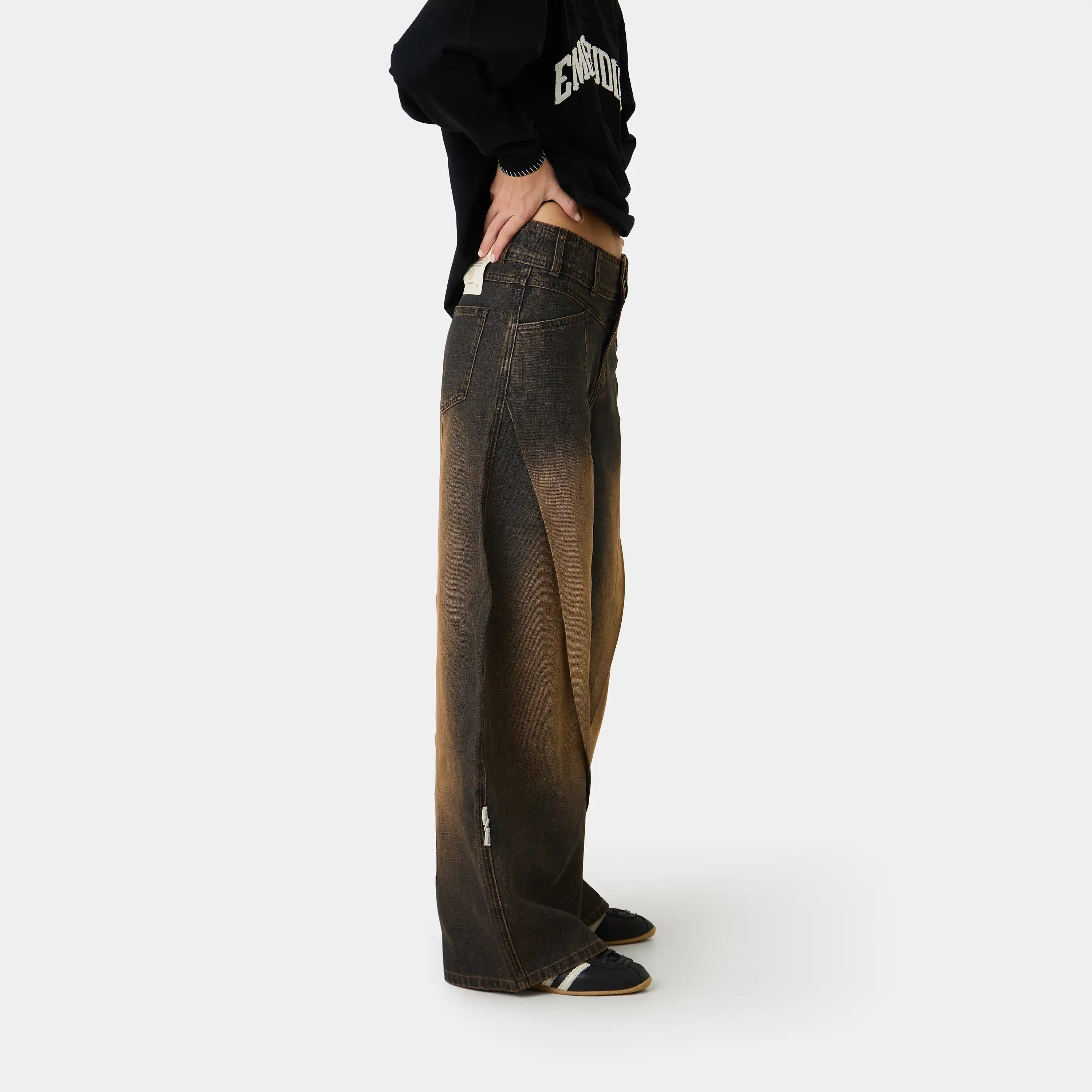 Oribe Bronce Denim Pants Woman Pants Eme Studios