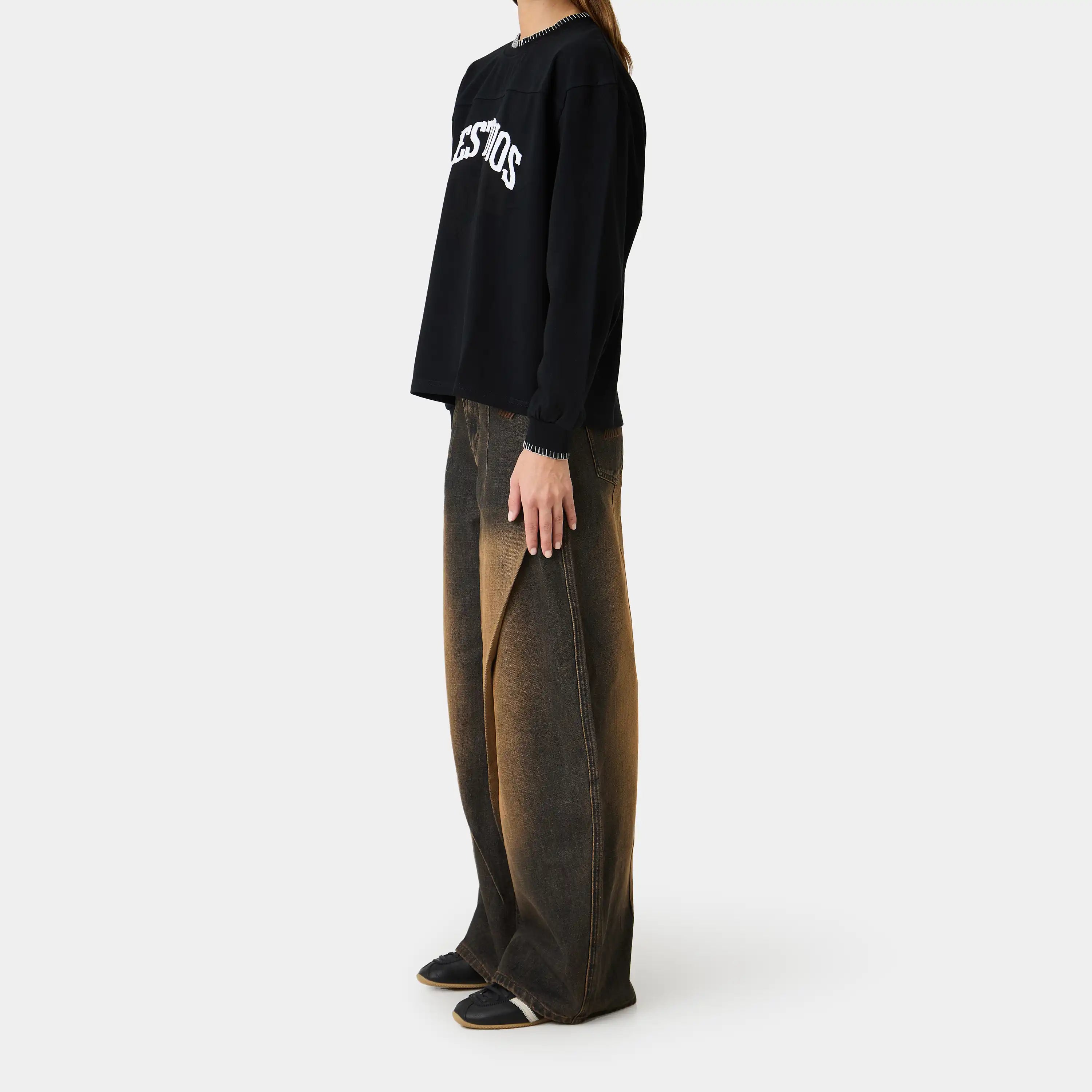 Oribe Bronce Denim Pants Woman Pants Eme Studios