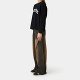 Oribe Bronce Denim Pants Woman Pants Eme Studios
