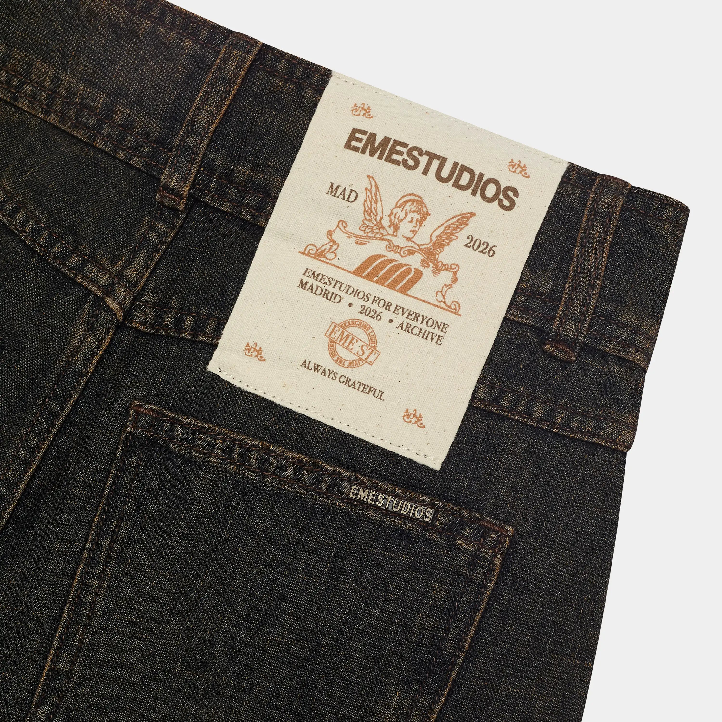 Oribe Bronce Denim Pants Woman Pants Eme Studios