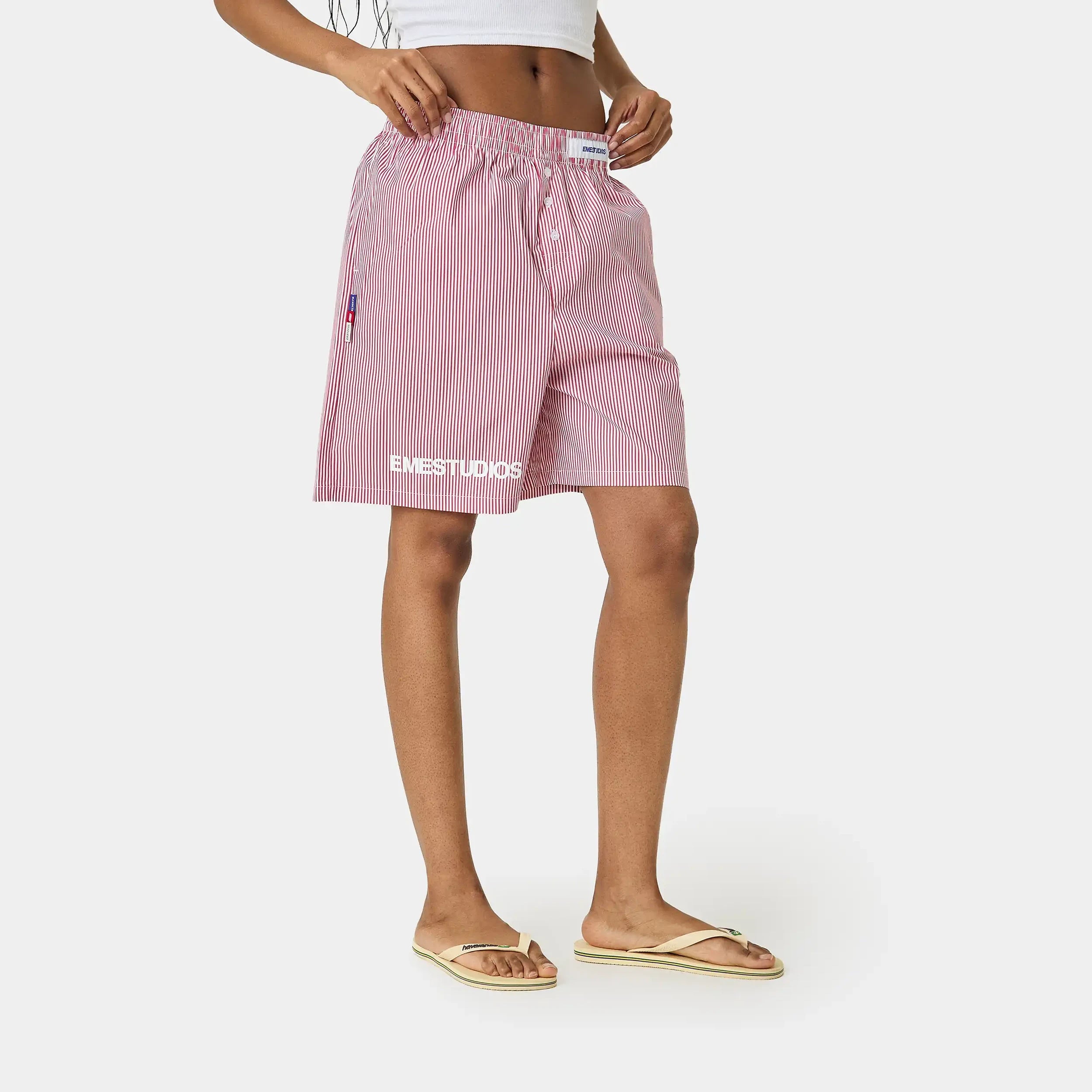 Jammies LS Cherry Striped Shorts eme