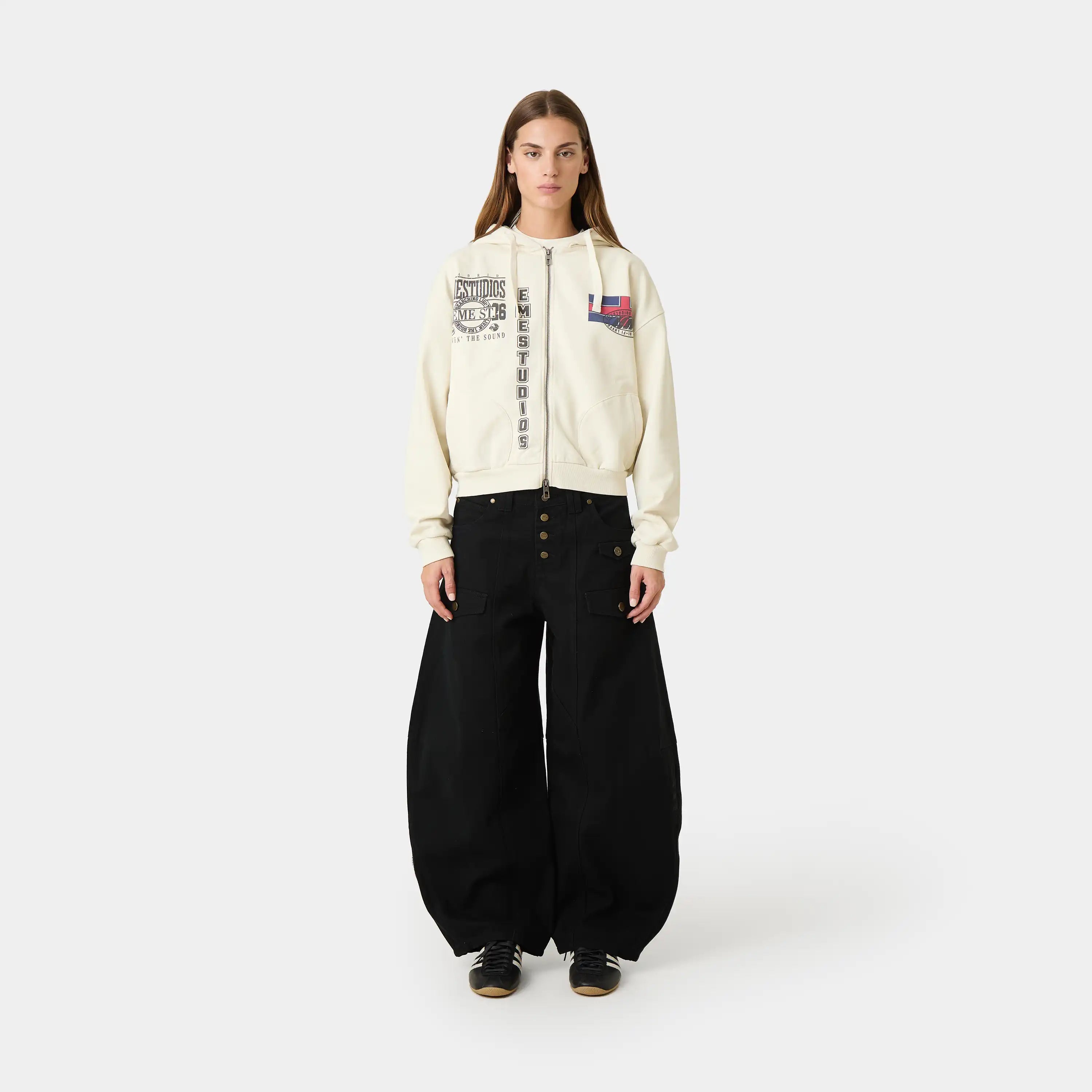 Palais Black Denim Pants Woman Pants Eme Studios