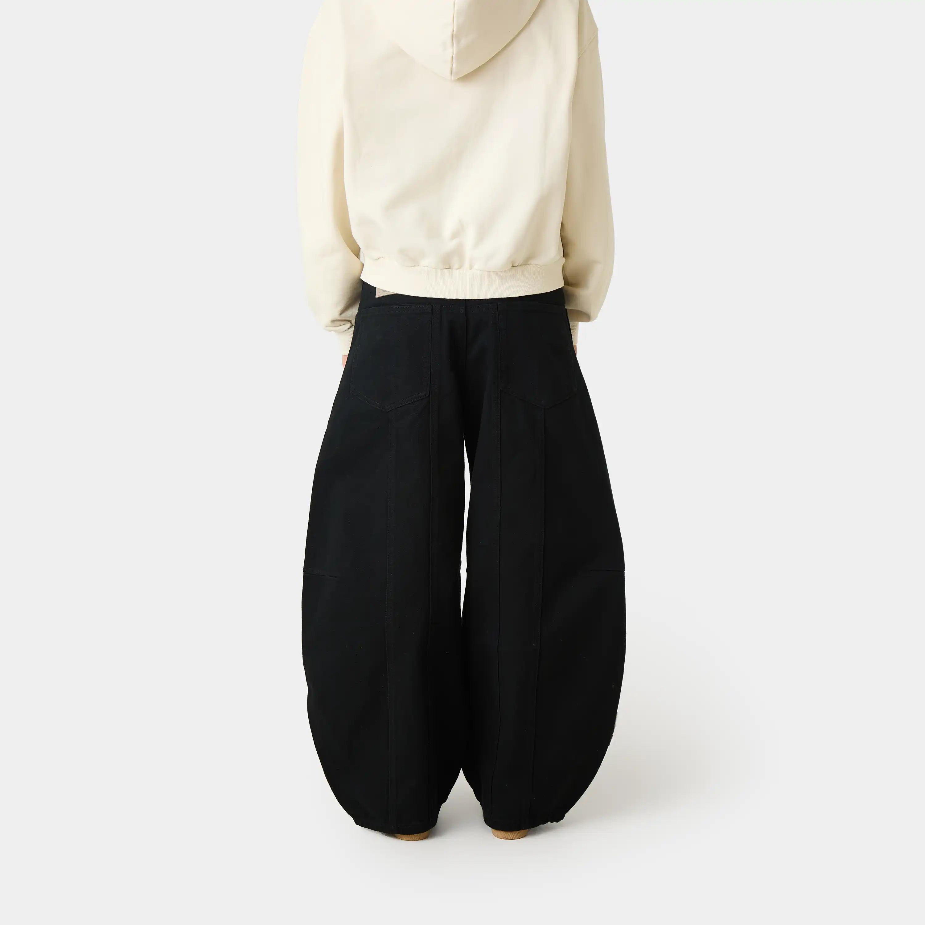 Palais Black Denim Pants Woman Pants Eme Studios