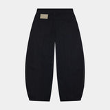 Palais Black Denim Pants Woman Pants Eme Studios