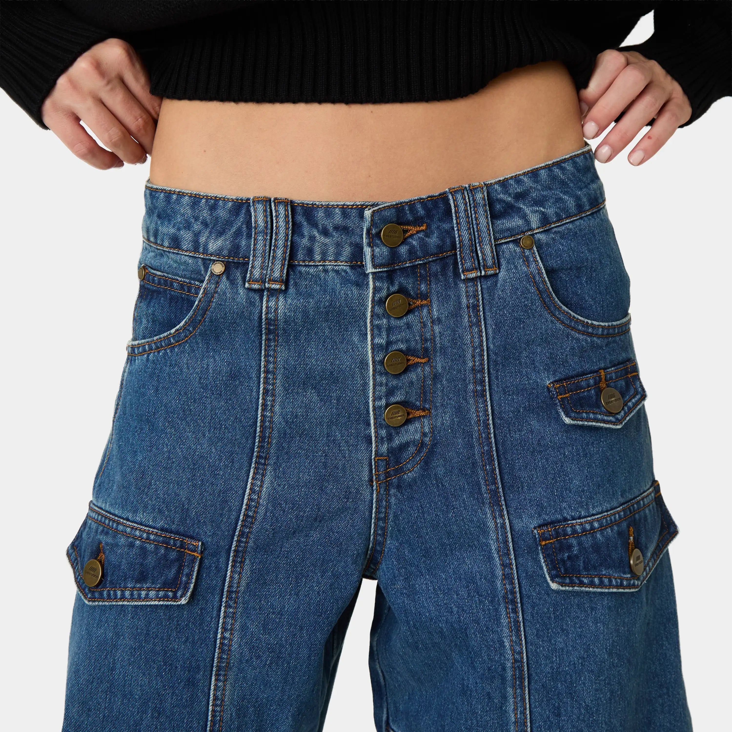 Palais Denim Pants Woman Pants Eme Studios