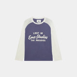 Paradise Navy Long Sleeve T-shirts Eme Studios