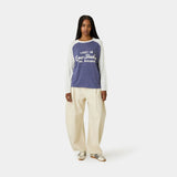 Paradise Navy Long Sleeve T-shirts Eme Studios
