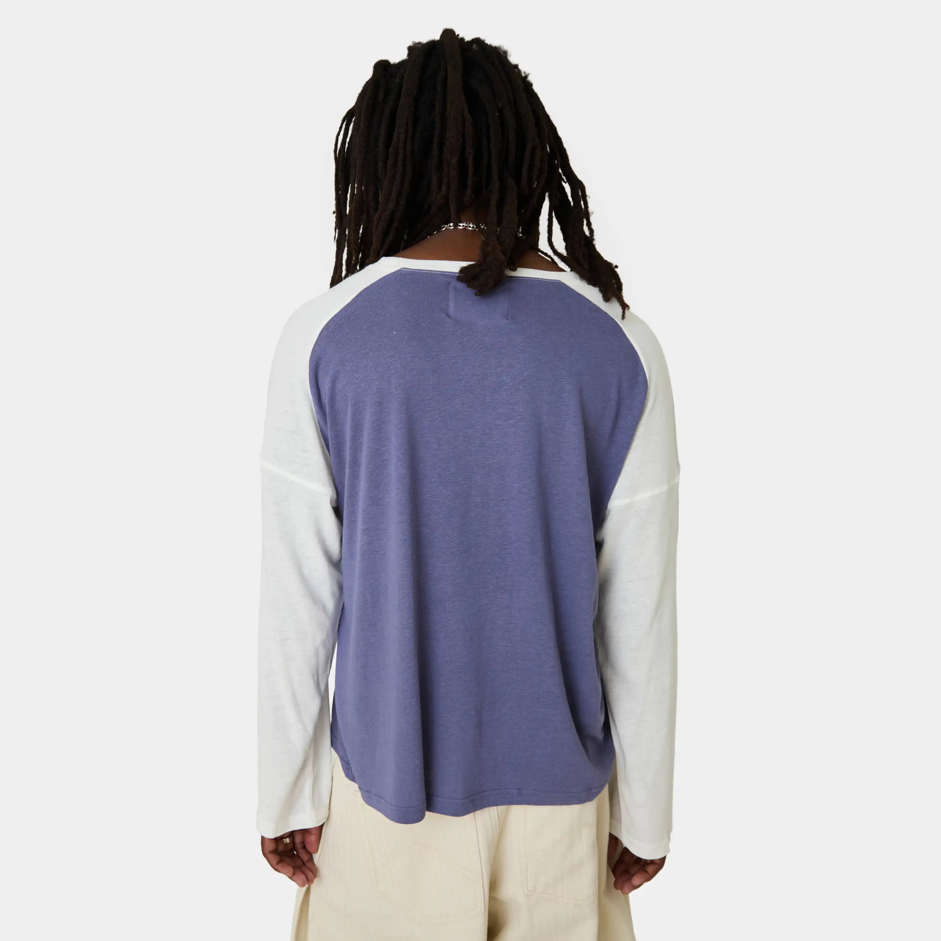 Paradise Navy Long Sleeve T-shirts Eme Studios