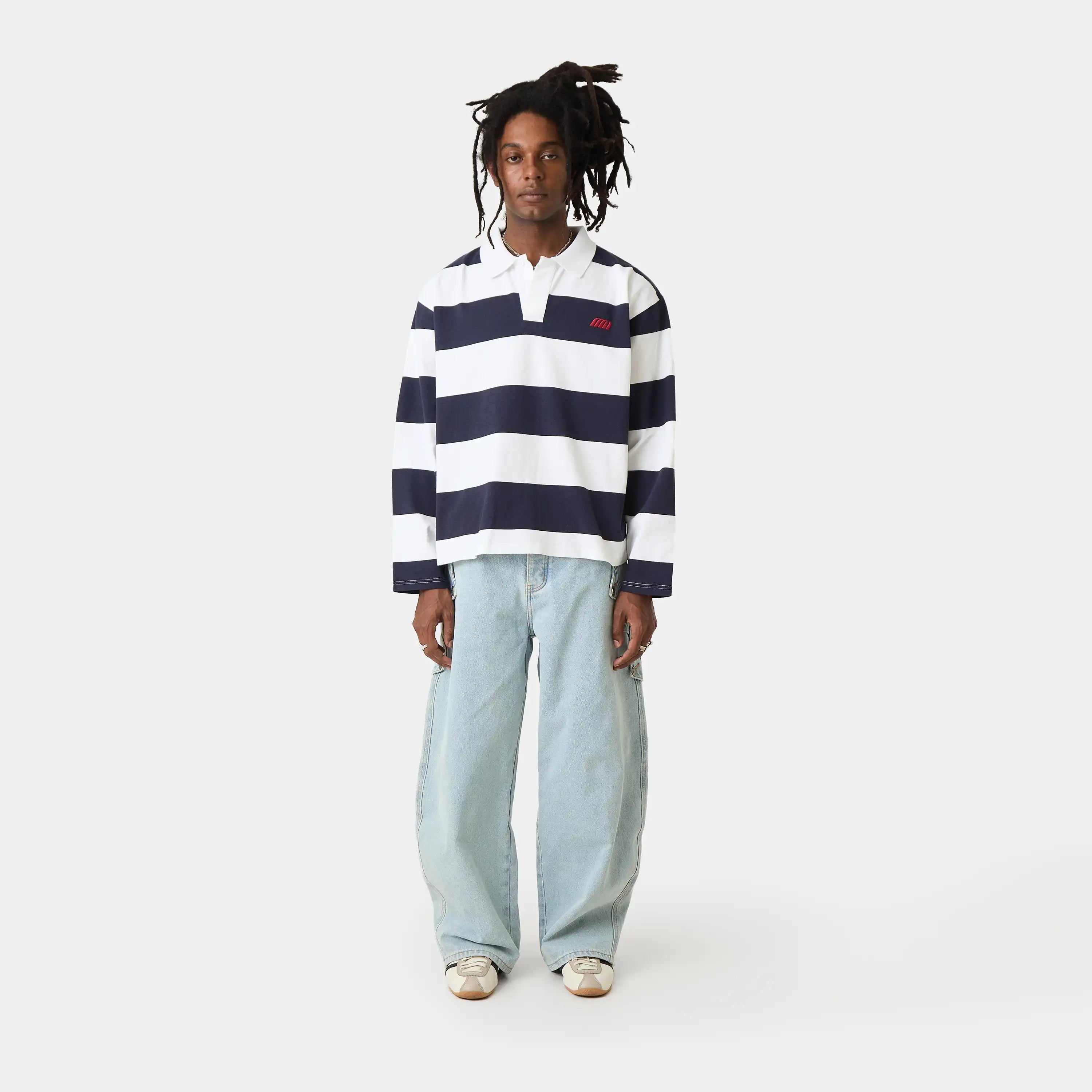 Pasteluxe Navy Polo T-shirts Eme Studios
